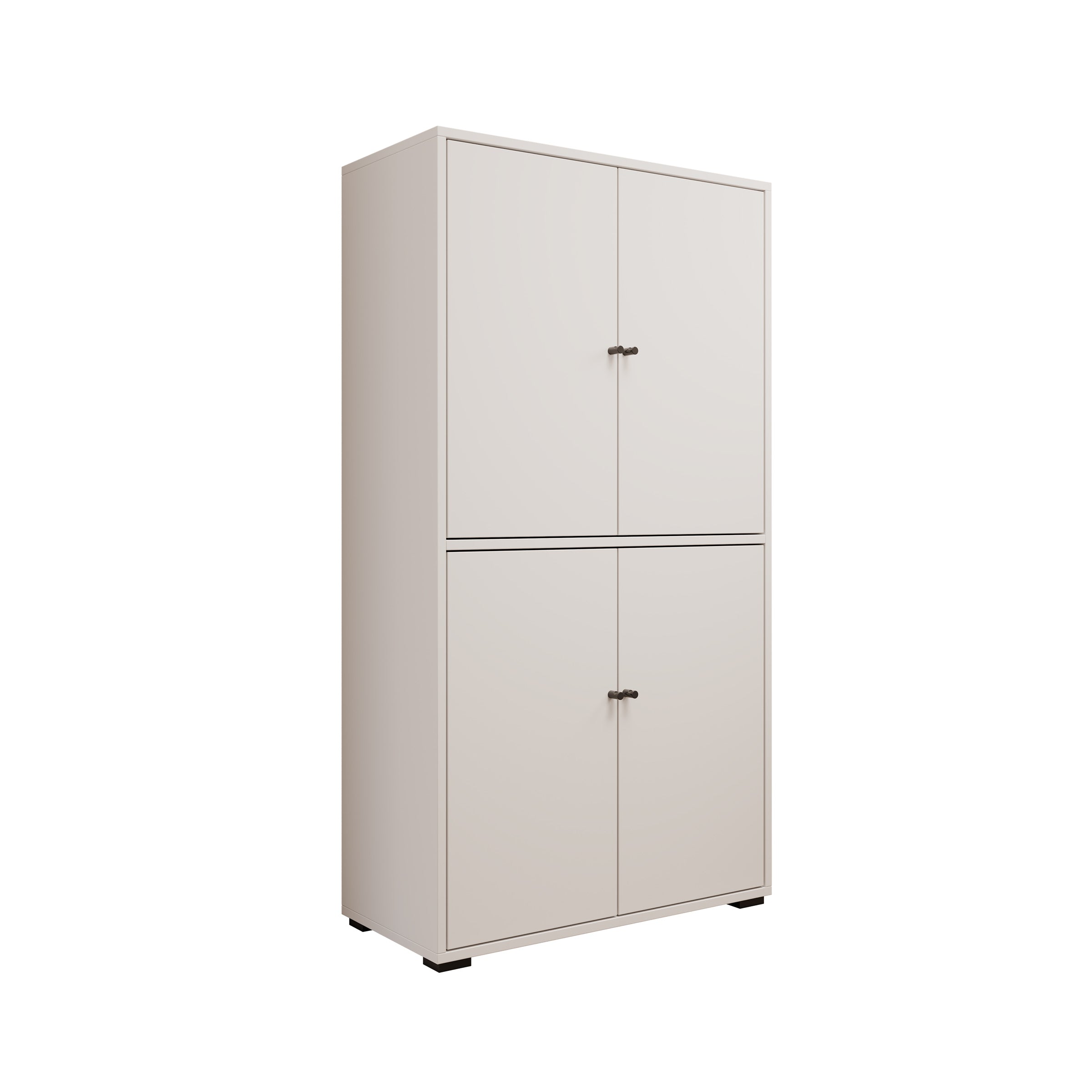 Deacon - Schoenenkast - Wit - 70x33x131 cm