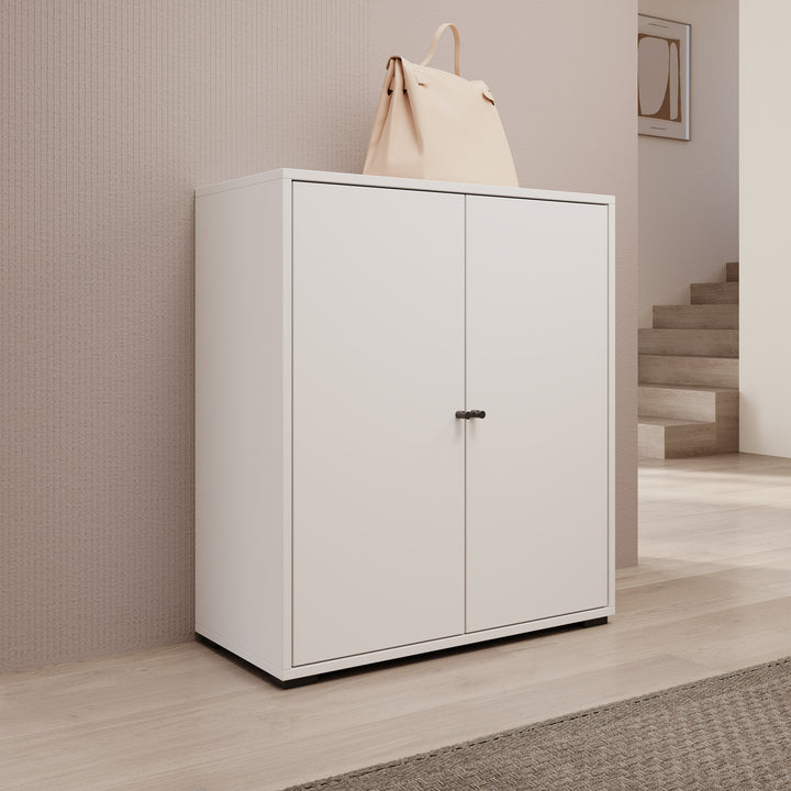 Deacon - Schoenenkast - Wit - 70x33x78 cm