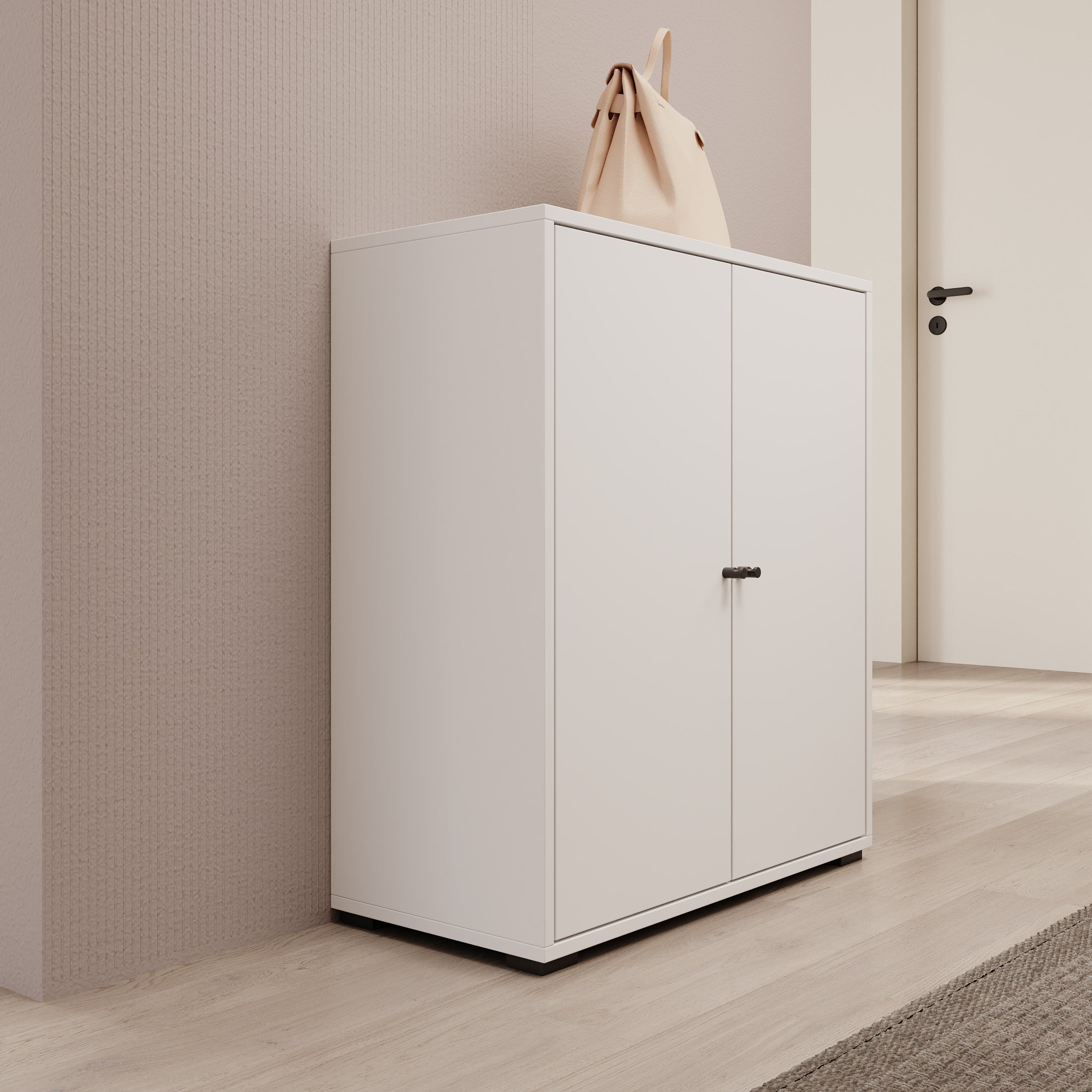 Deacon - Schoenenkast - Wit - 70x33x78 cm