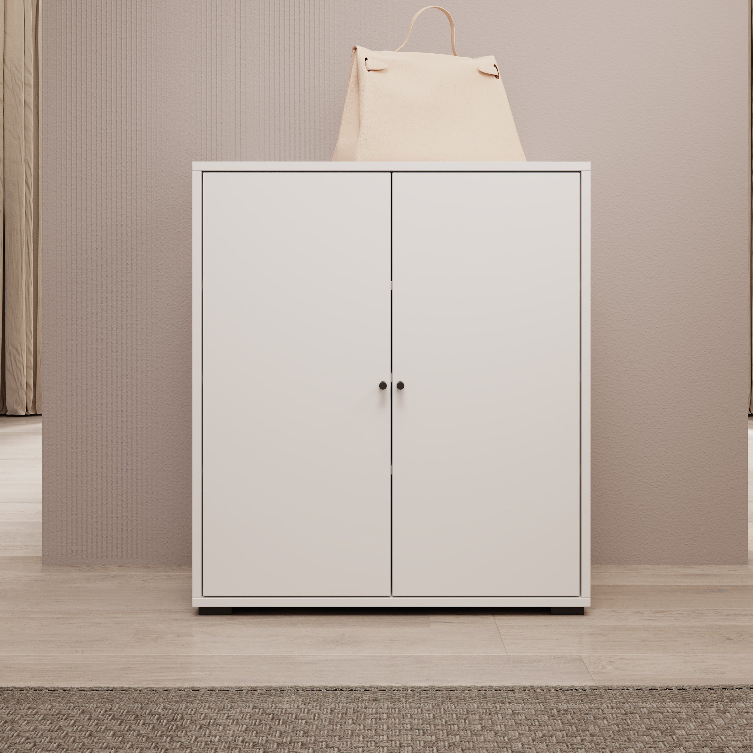 Deacon - Schoenenkast - Wit - 70x33x78 cm
