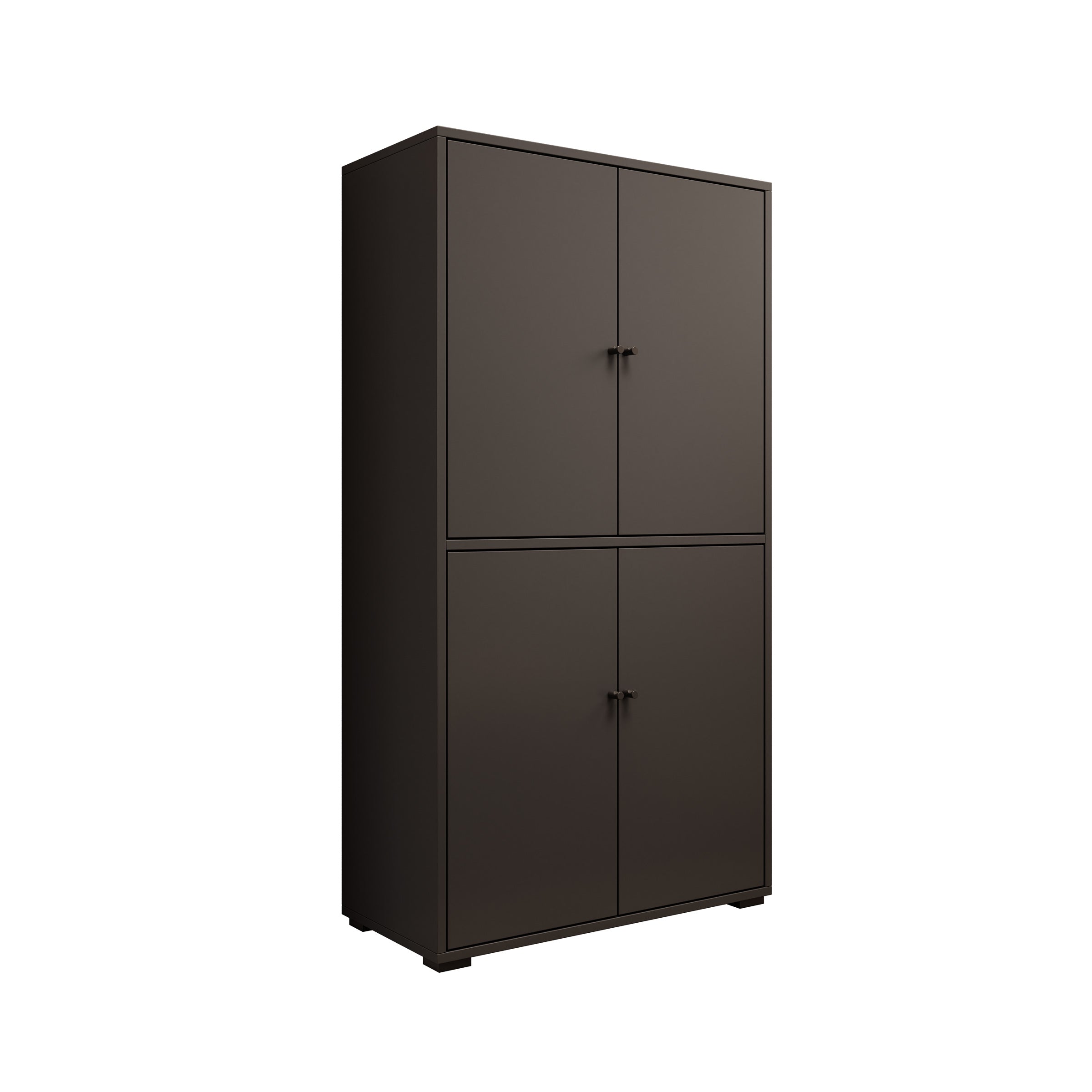 Deacon - Schoenenkast - Zwart - 70x33x131 cm