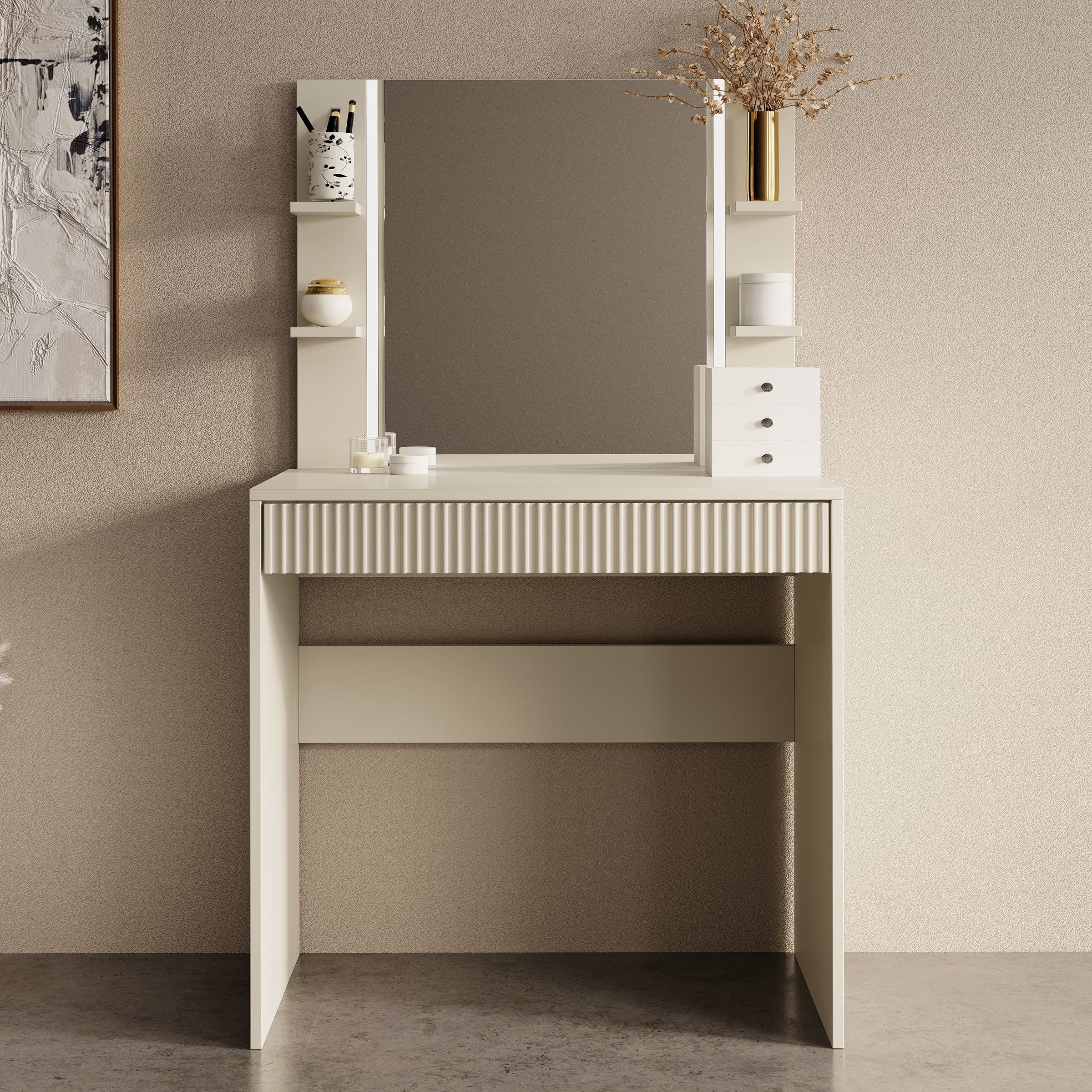 Delaware - Kaptafel - Beige - 80x40 cm