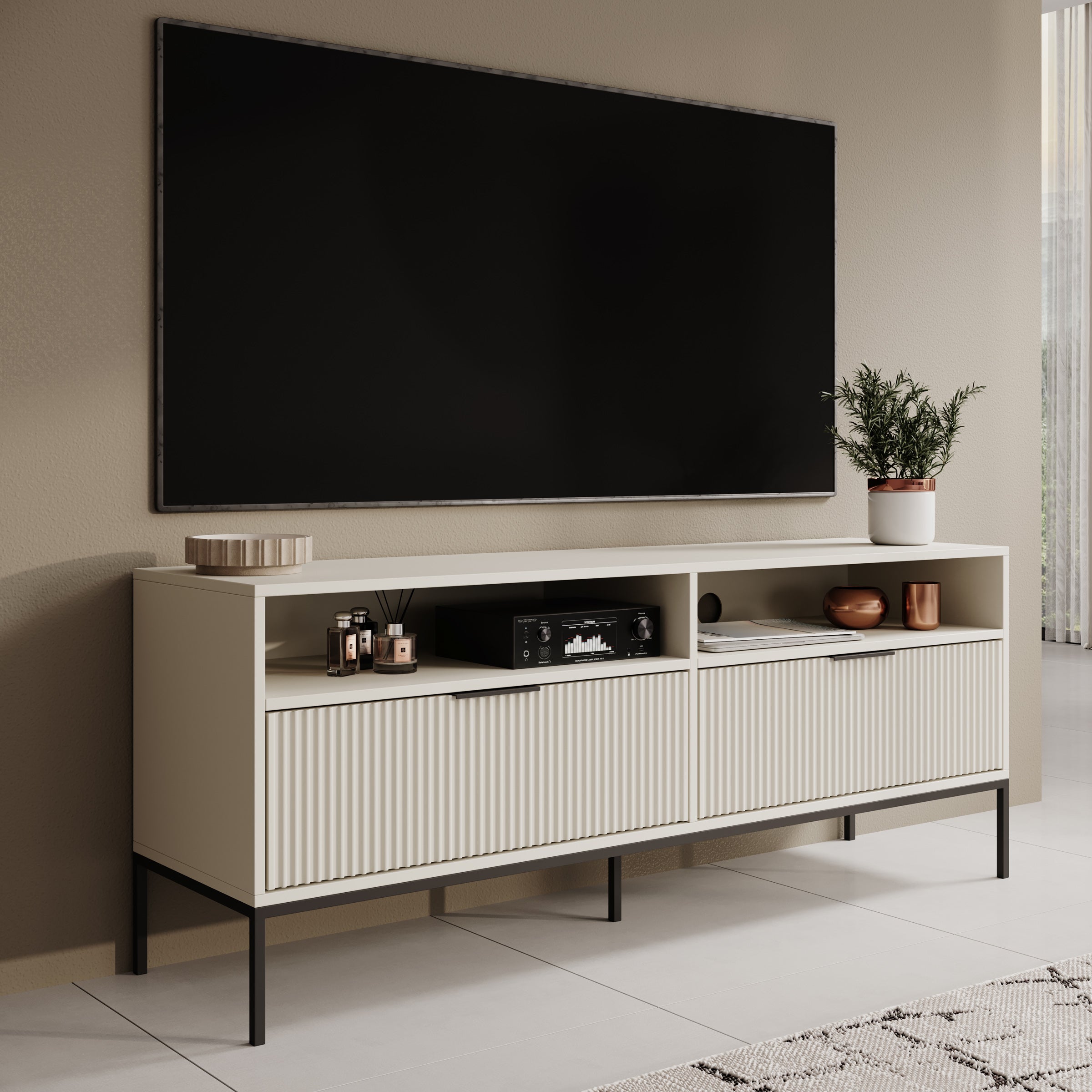 Delaware - TV-Meubel - Beige - 150x40x60 cm