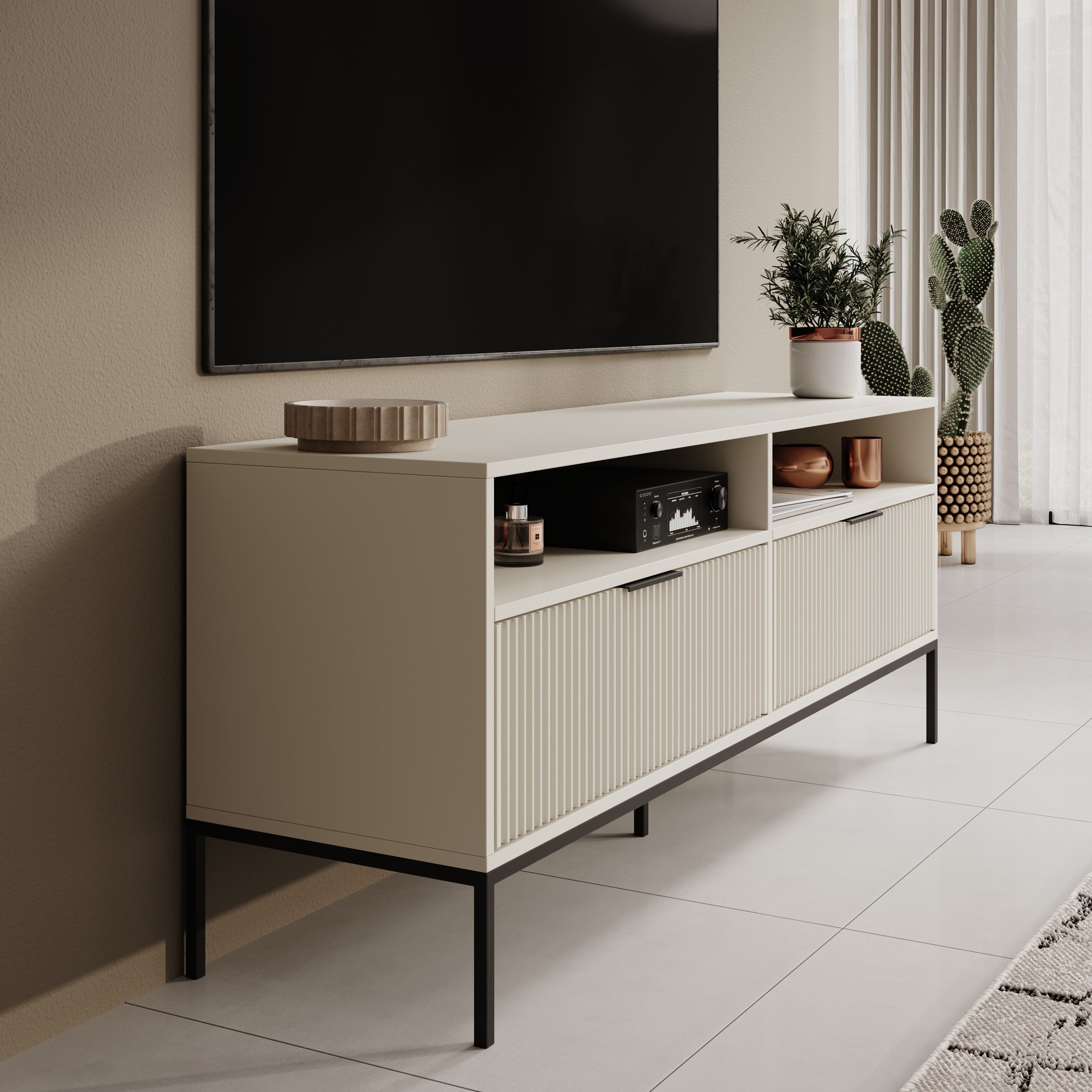 Delaware - TV-Meubel - Beige - 150x40x60 cm