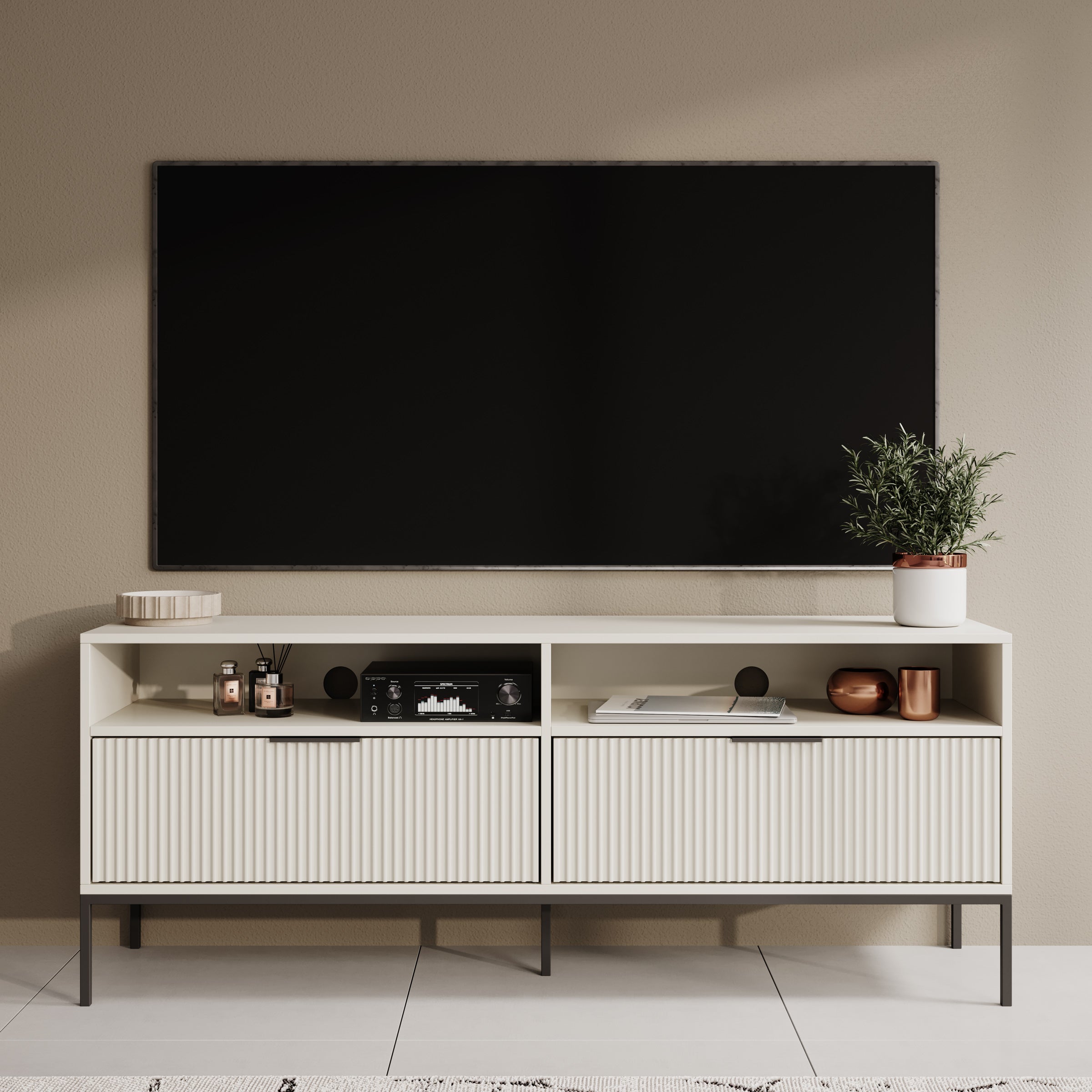 Delaware - TV-Meubel - Beige - 150x40x60 cm
