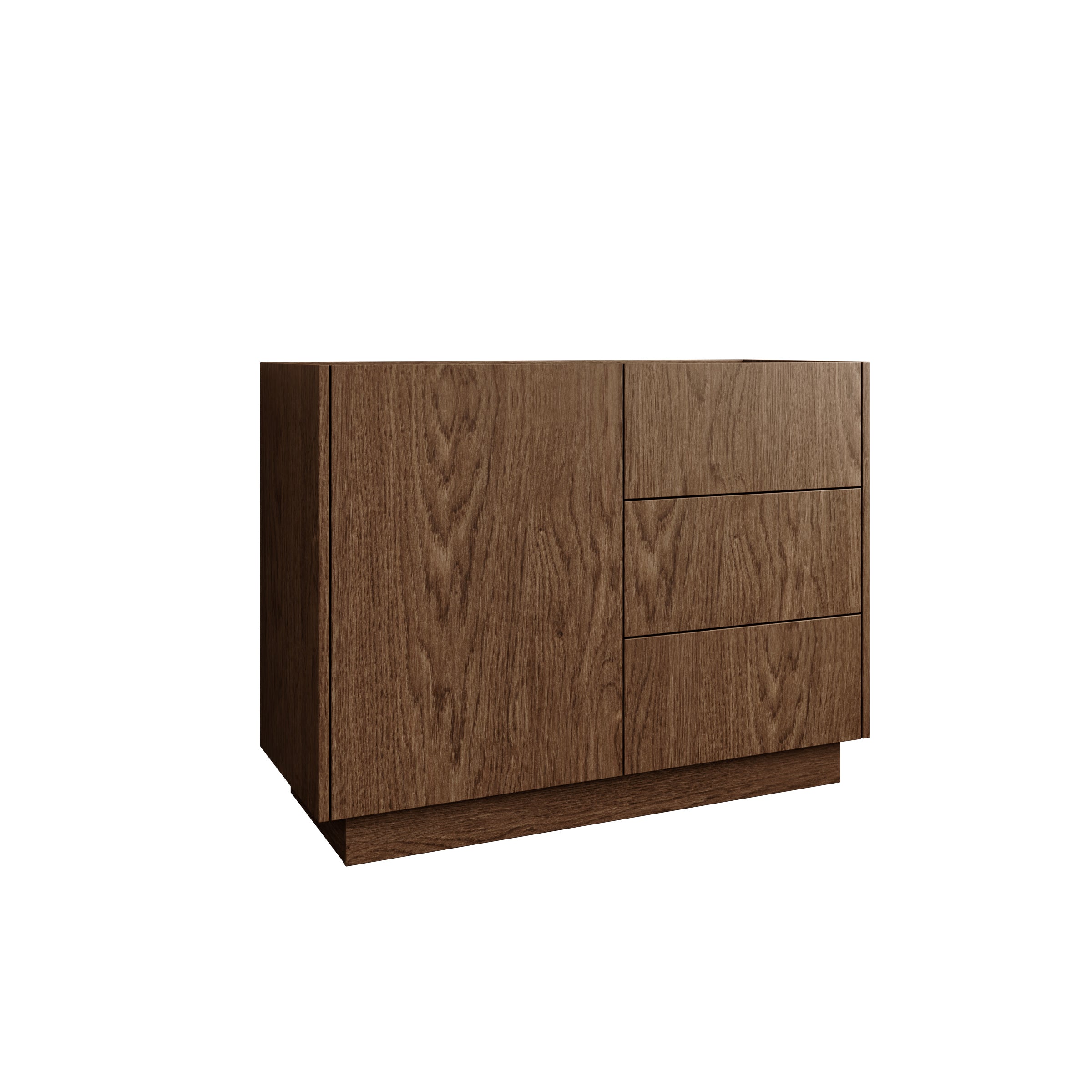 Delven - Dressoir - Walnootpatroon - 100x40x75 cm
