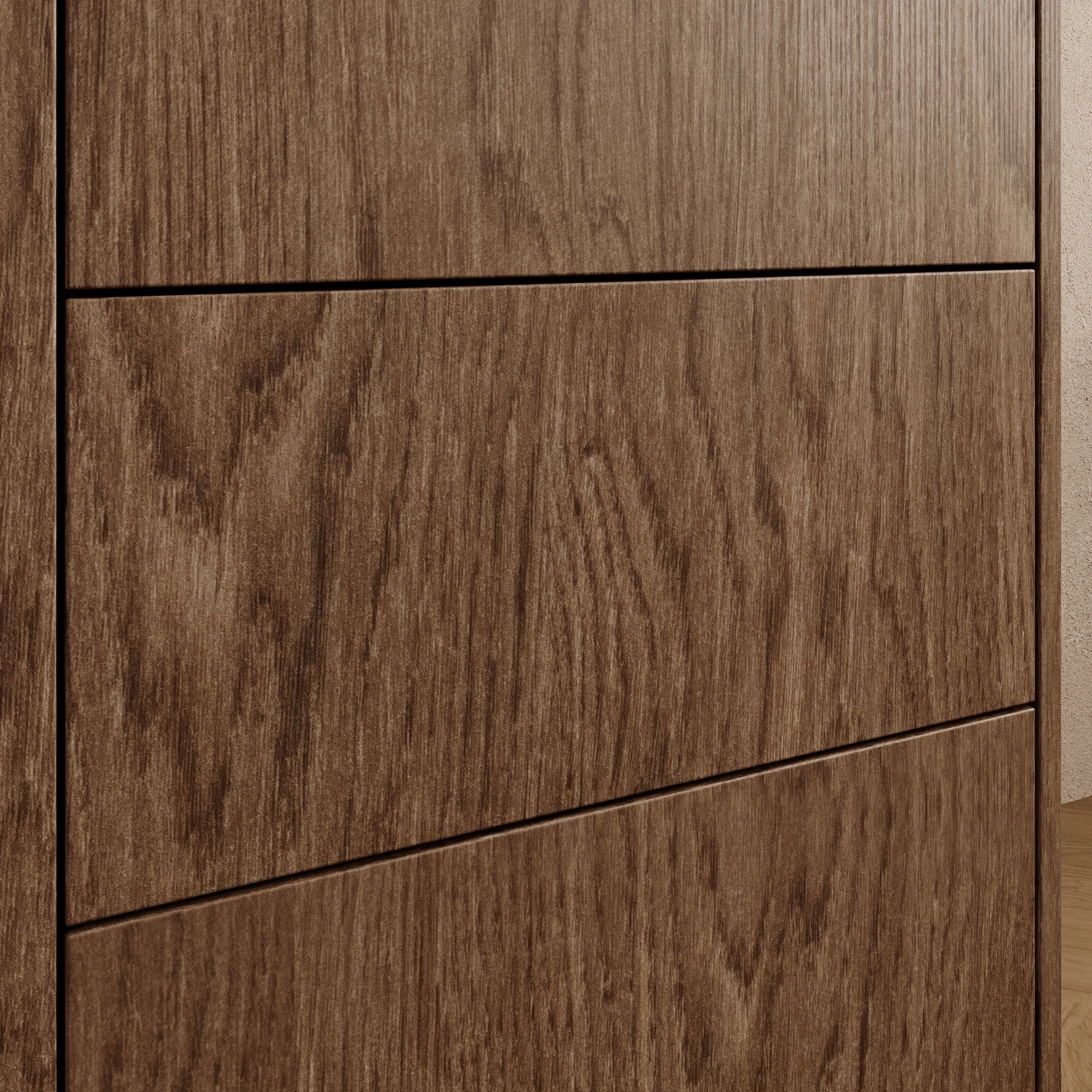 Delven - Dressoir - Walnootpatroon - 100x40x75 cm