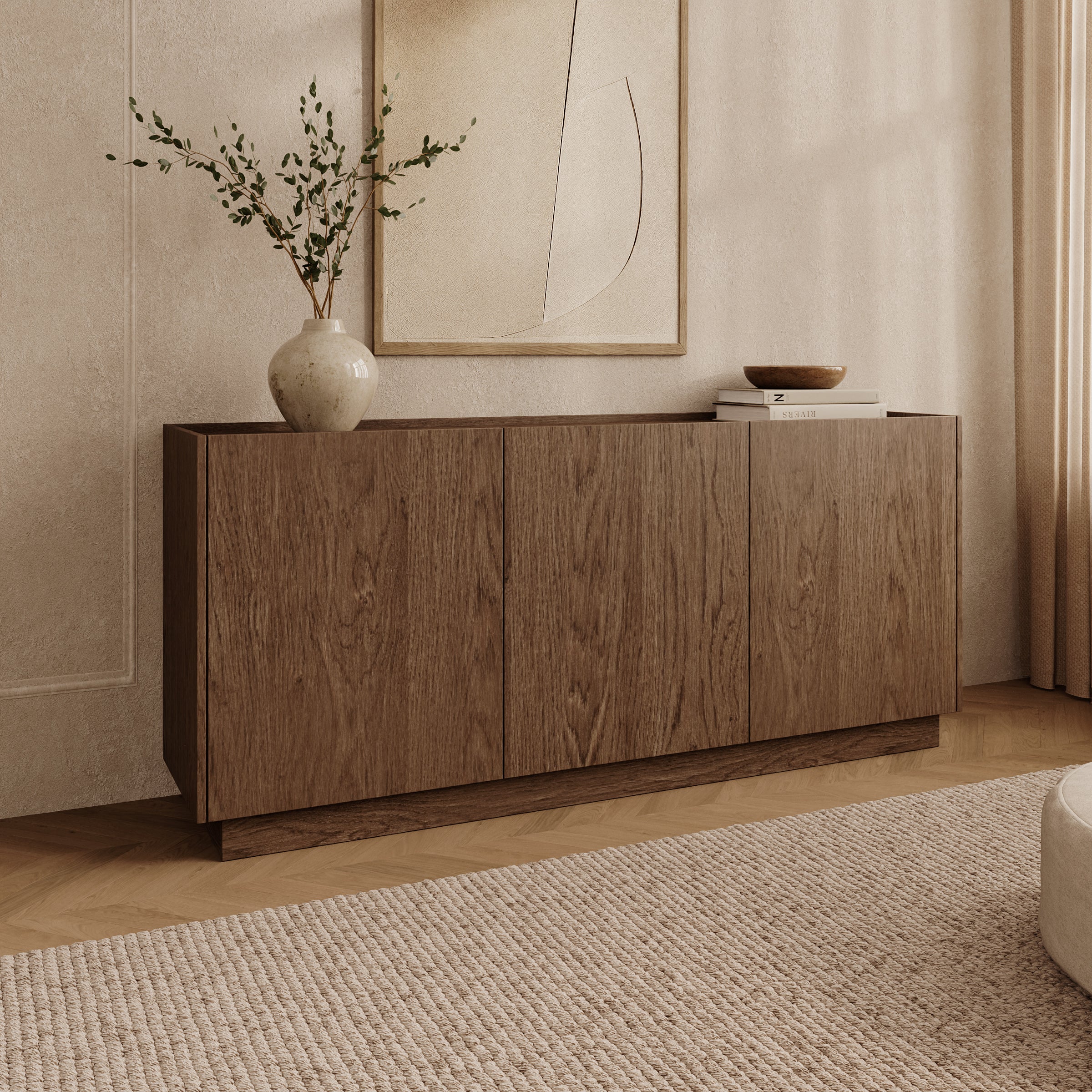 Delven - Dressoir - Walnootpatroon - 170x40x75 cm