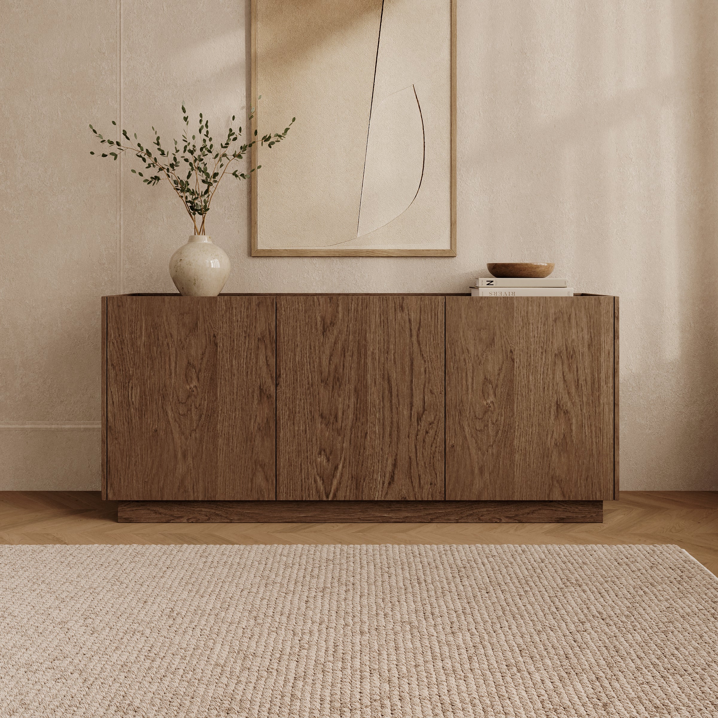 Delven - Dressoir - Walnootpatroon - 170x40x75 cm