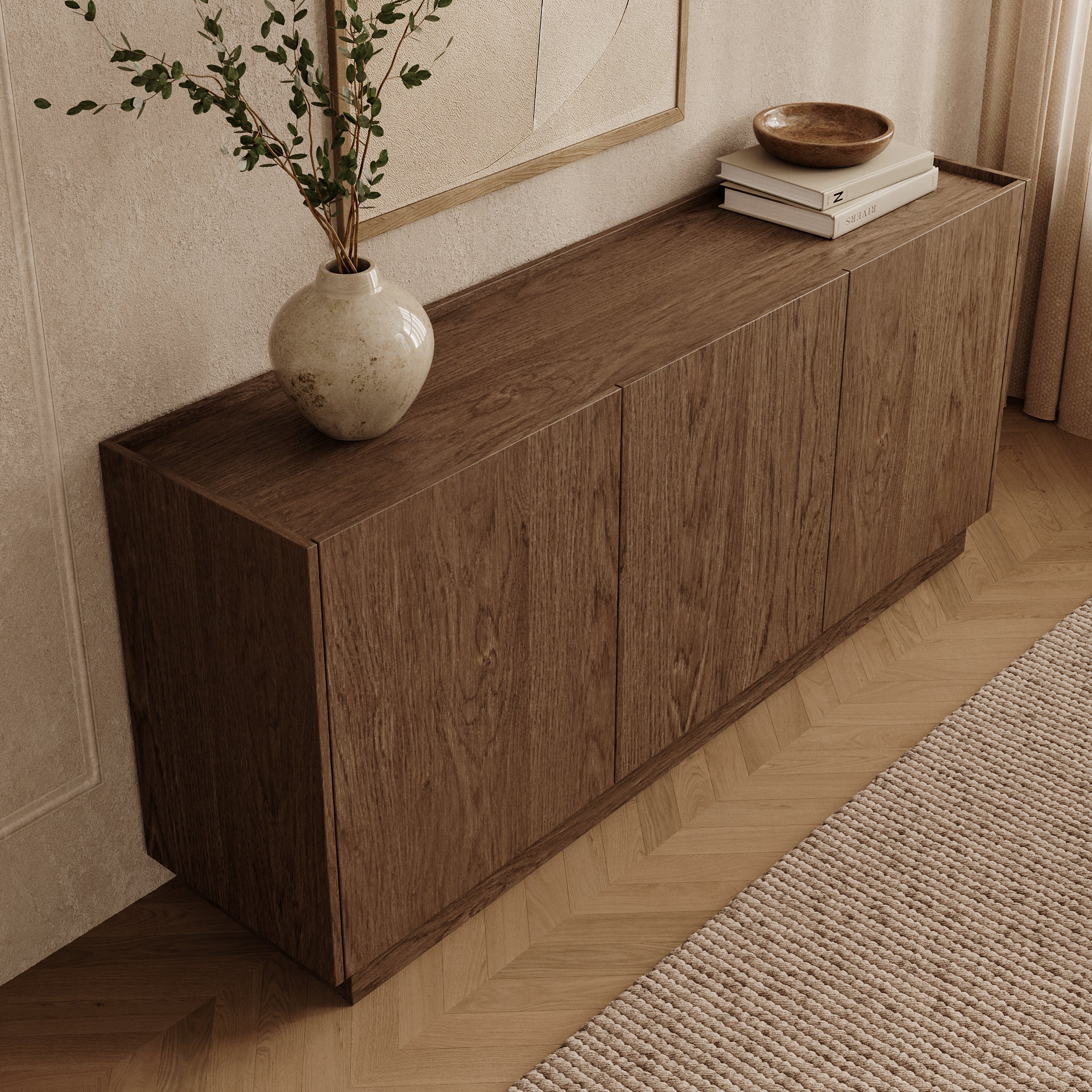 Delven - Dressoir - Walnootpatroon - 170x40x75 cm
