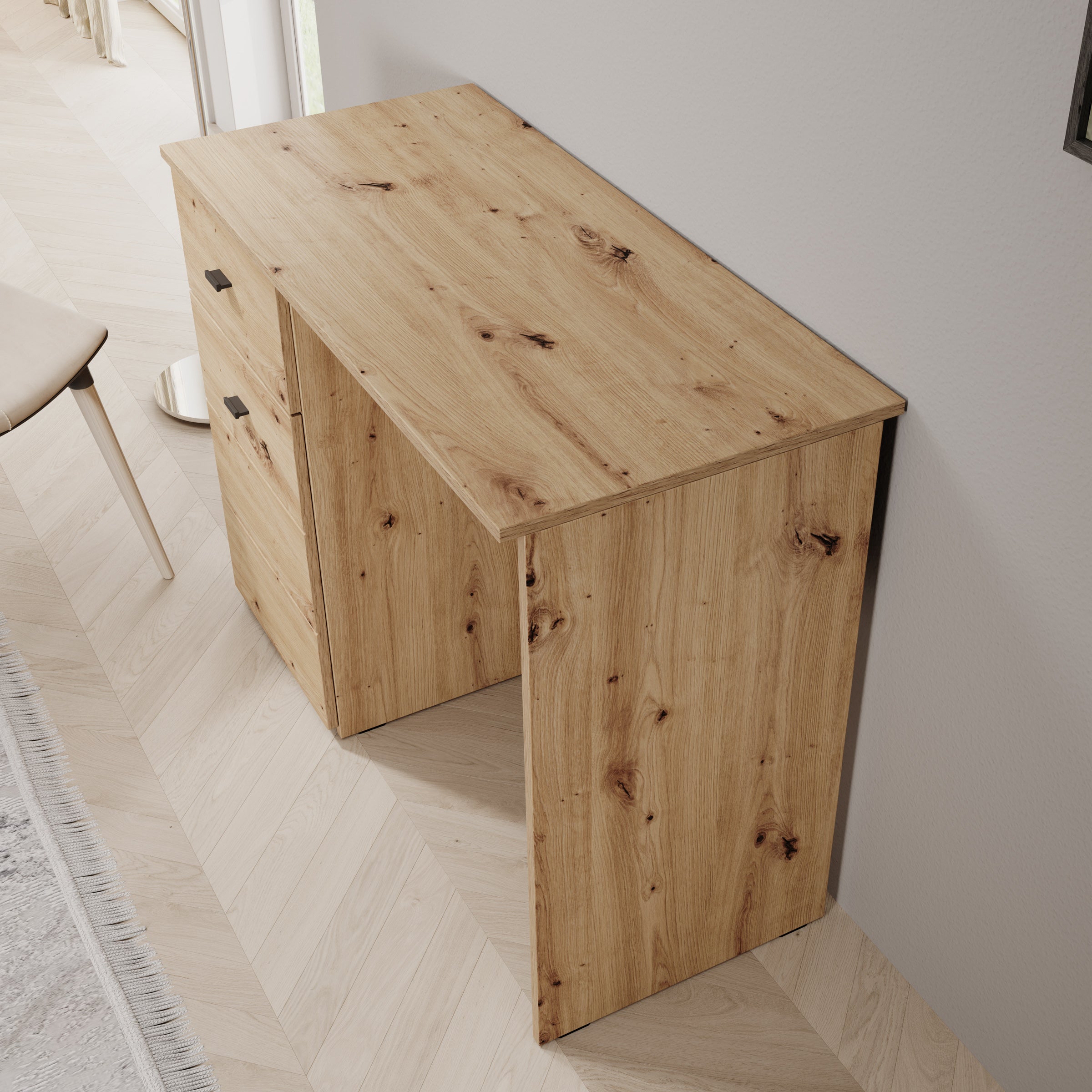 Denso - Bureau - Eikenpatroon - 98x45x74 cm