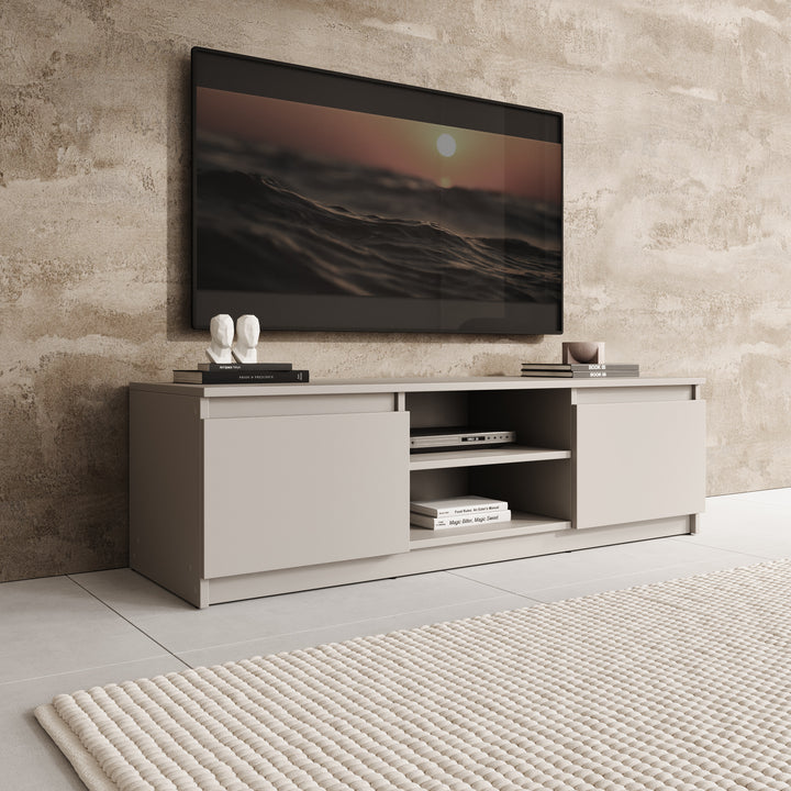 Diaz - TV-Meubel - Beige - 120x38x36 cm