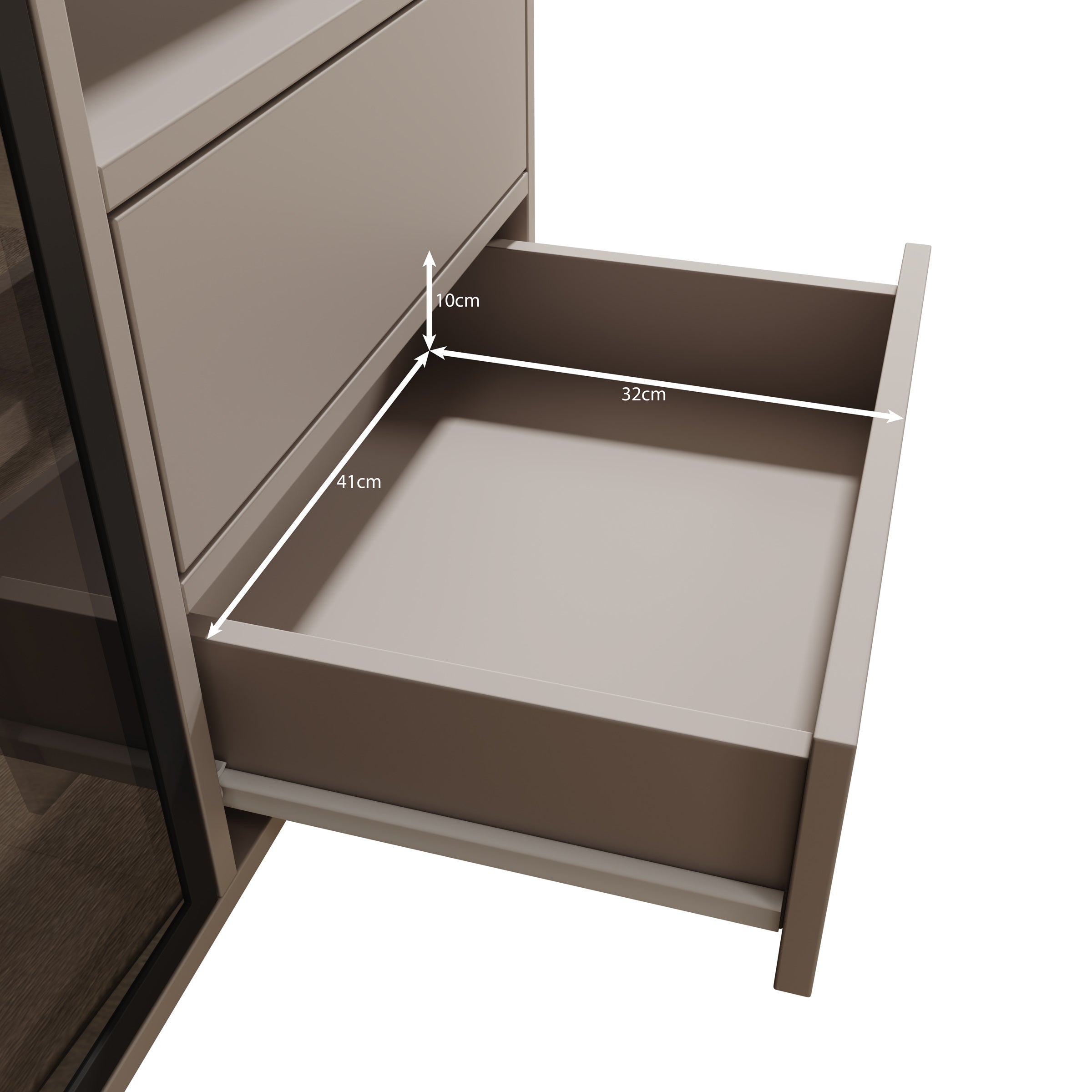 Dimora - Dressoir - Beige - 100x40x80 cm