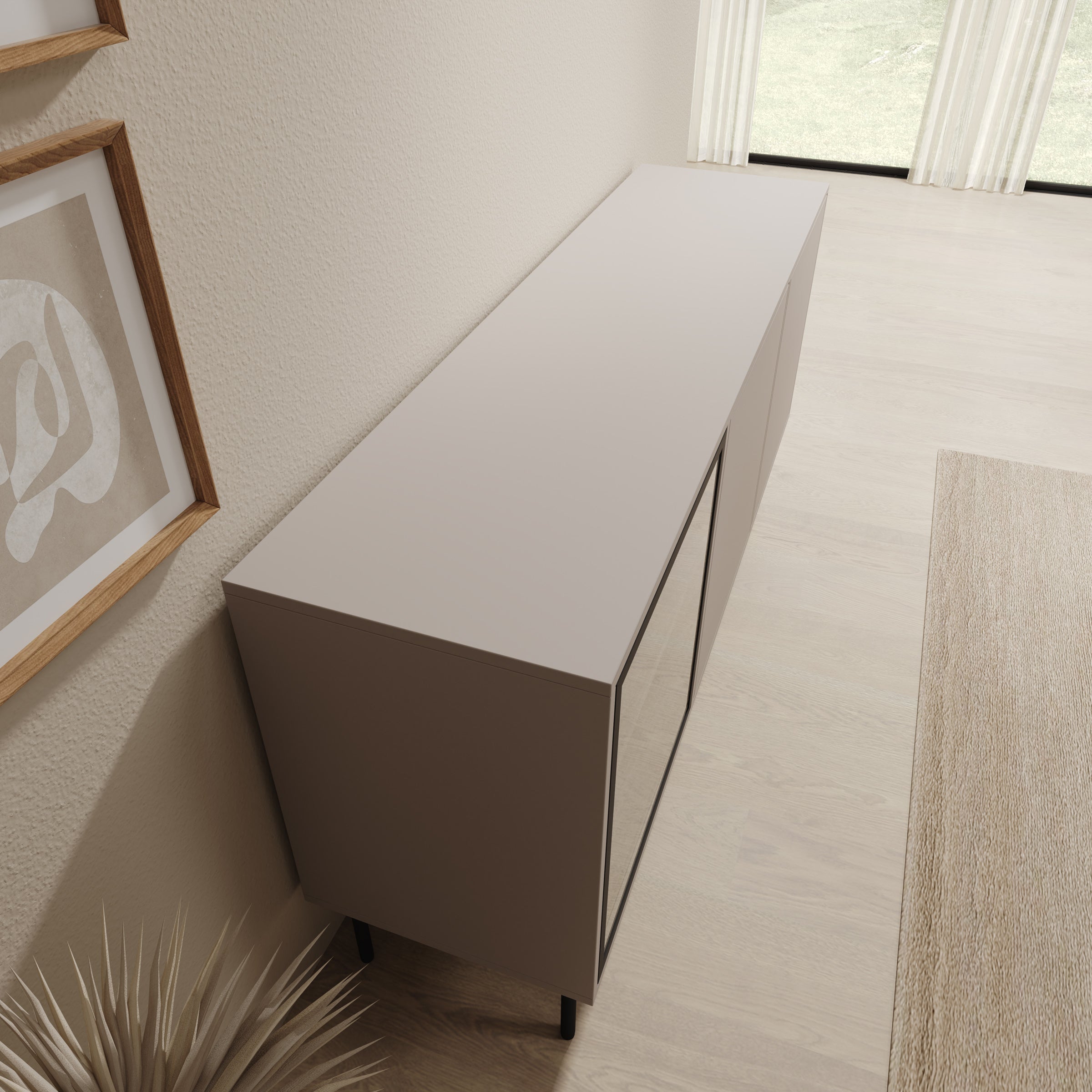 Dimora - Dressoir - Beige - 151x40x75 cm