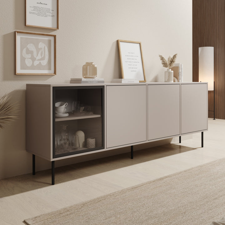 Dimora - Dressoir - Beige - 200x40x75 cm