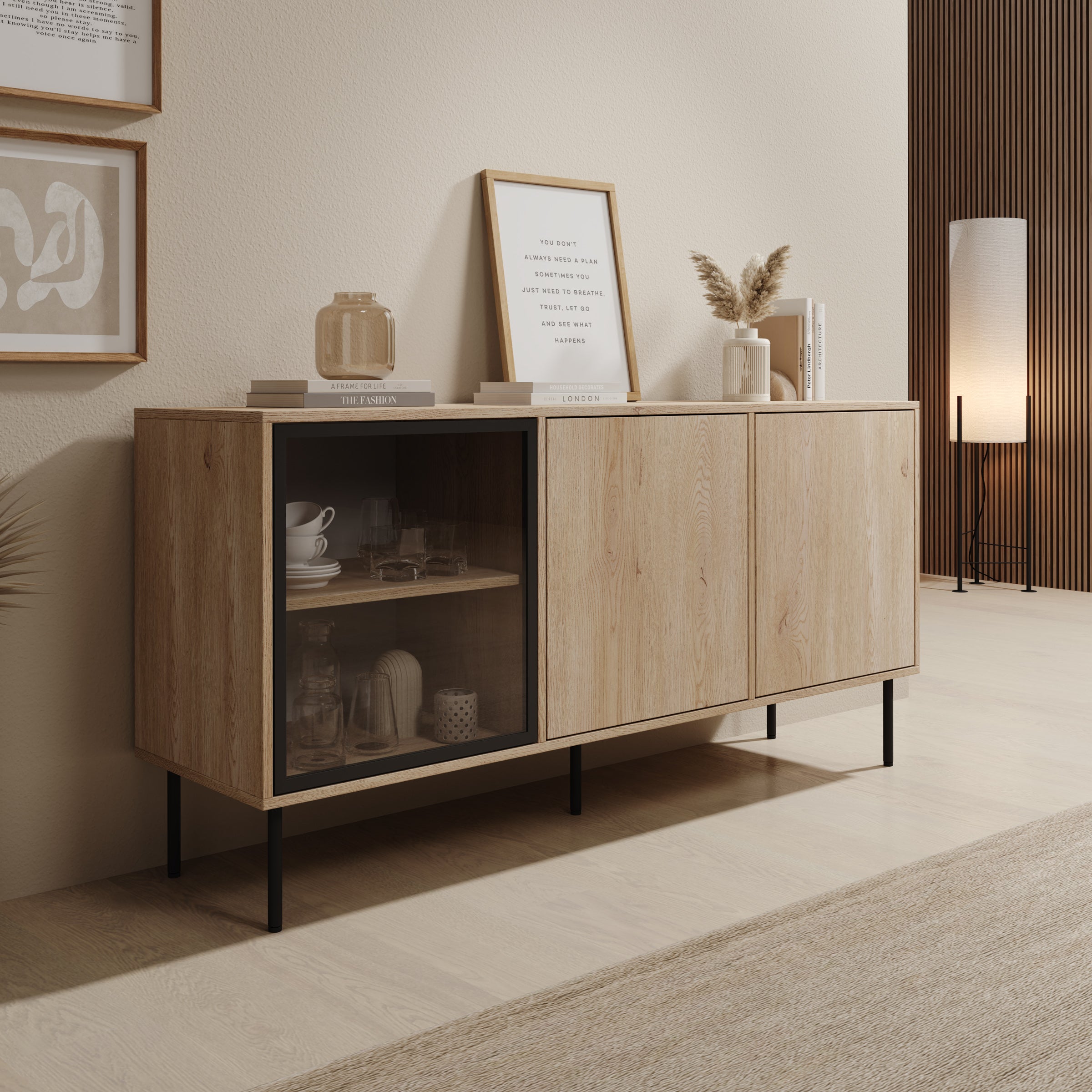 Dimora - Dressoir - Eikenpatroon - 151x40x75 cm
