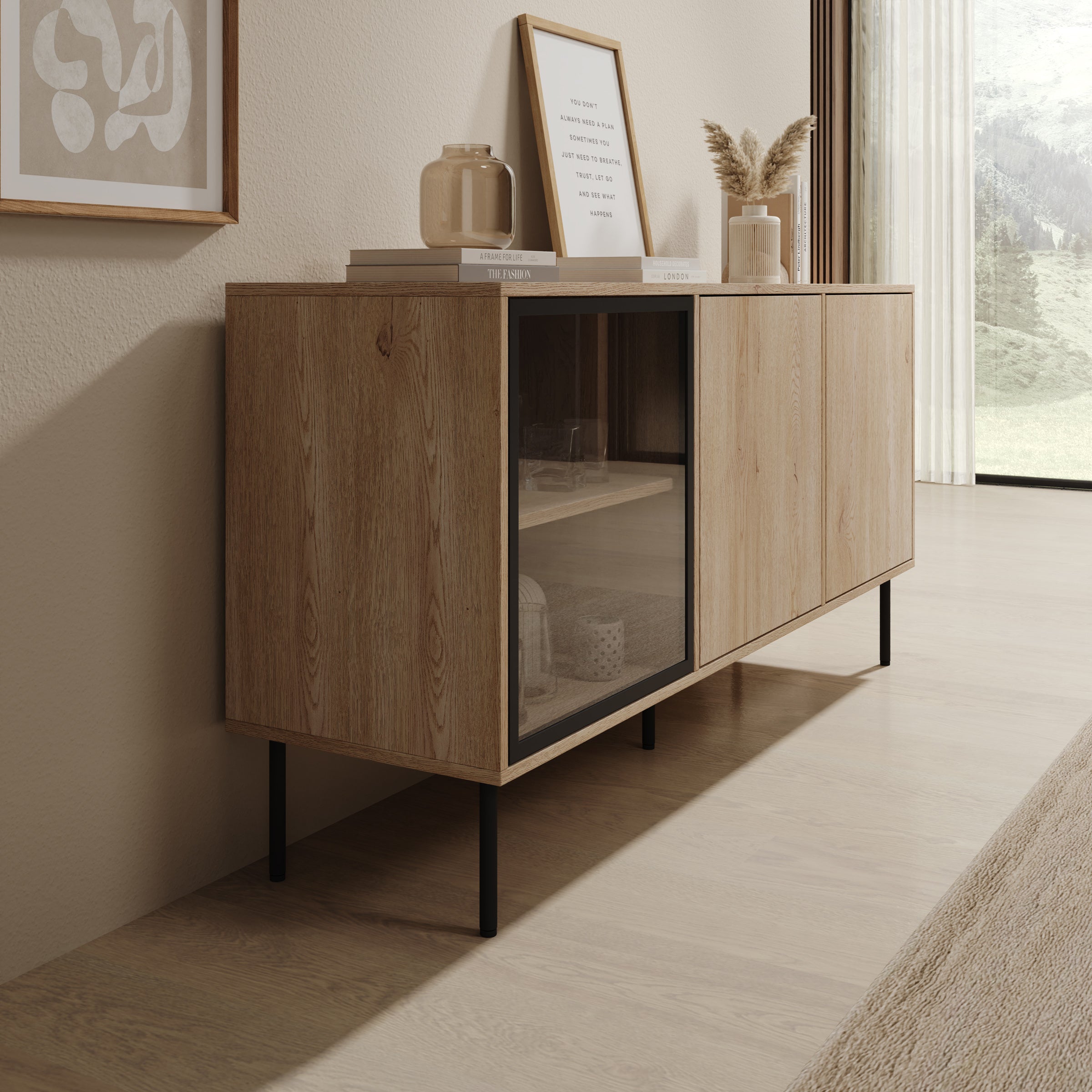 Dimora - Dressoir - Eikenpatroon - 151x40x75 cm