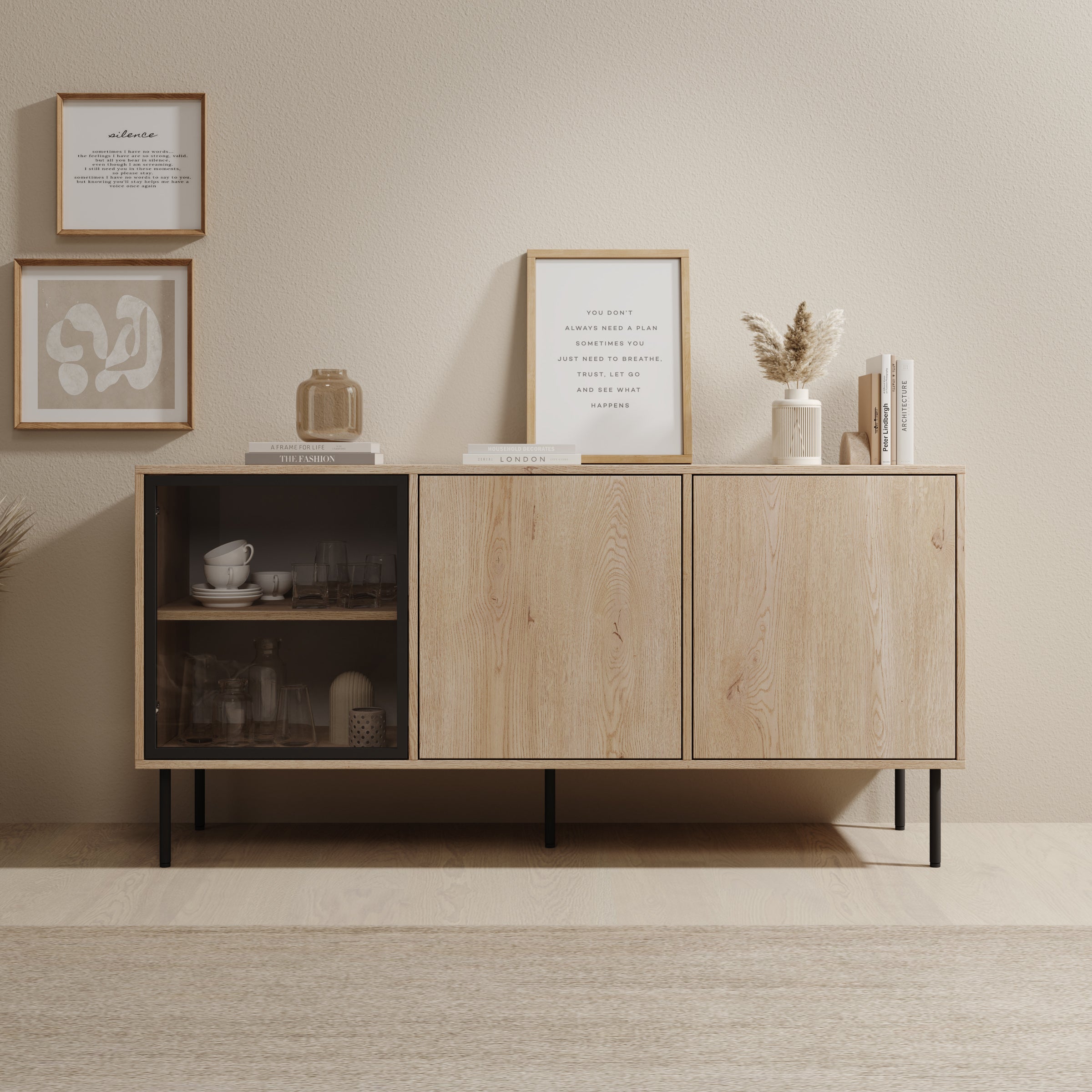 Dimora - Dressoir - Eikenpatroon - 151x40x75 cm