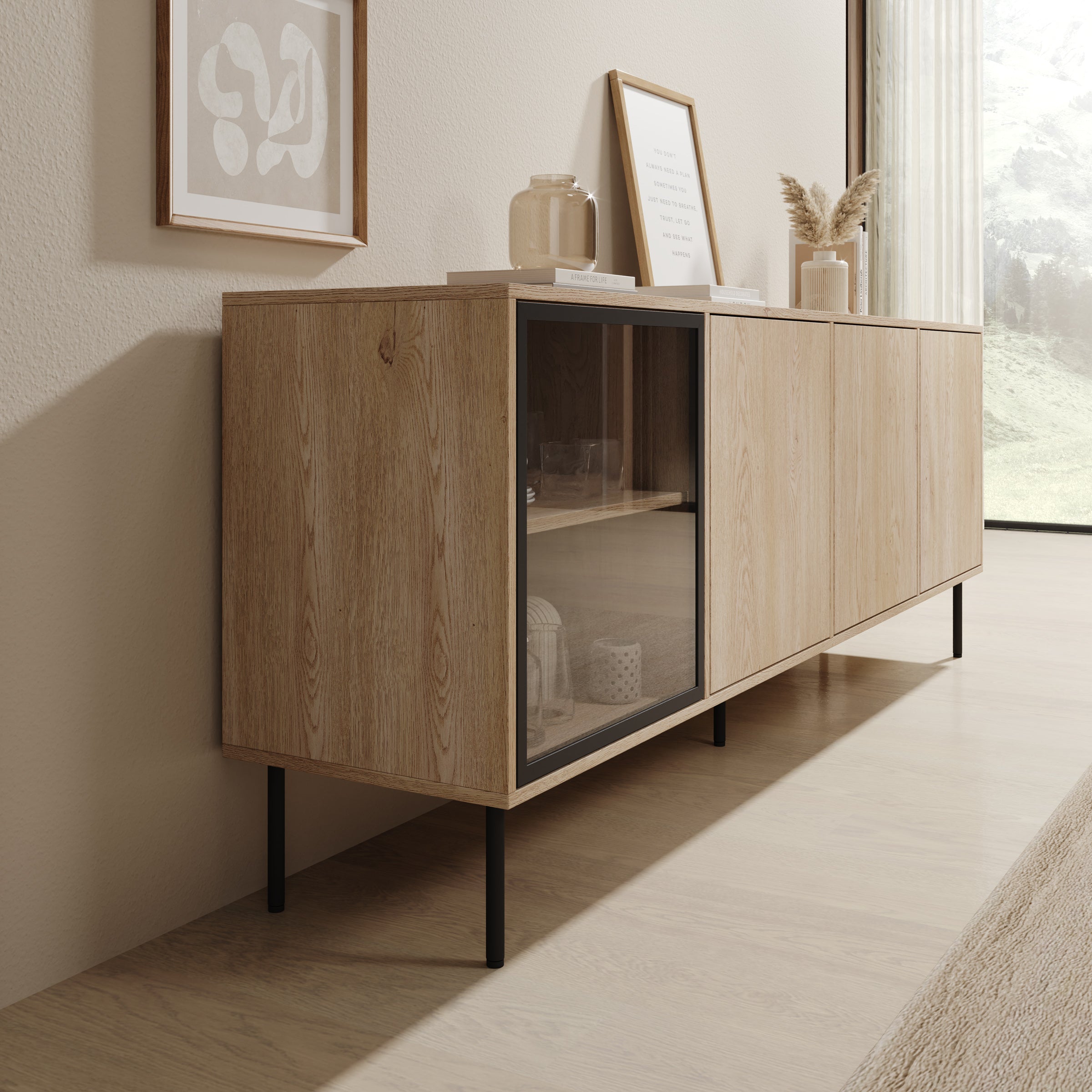 Dimora - Dressoir - Eikenpatroon - 200x40x75 cm