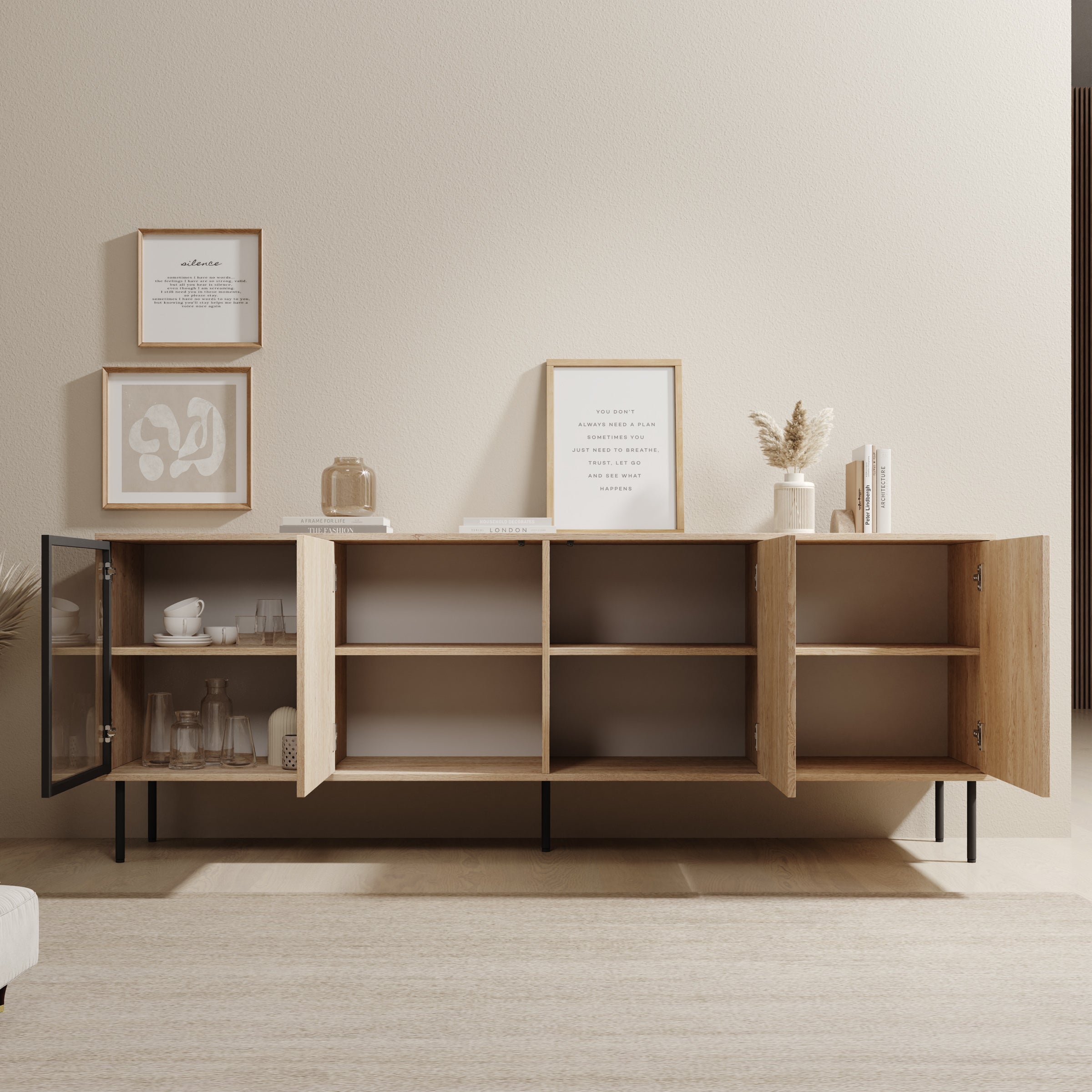 Dimora - Dressoir - Eikenpatroon - 200x40x75 cm