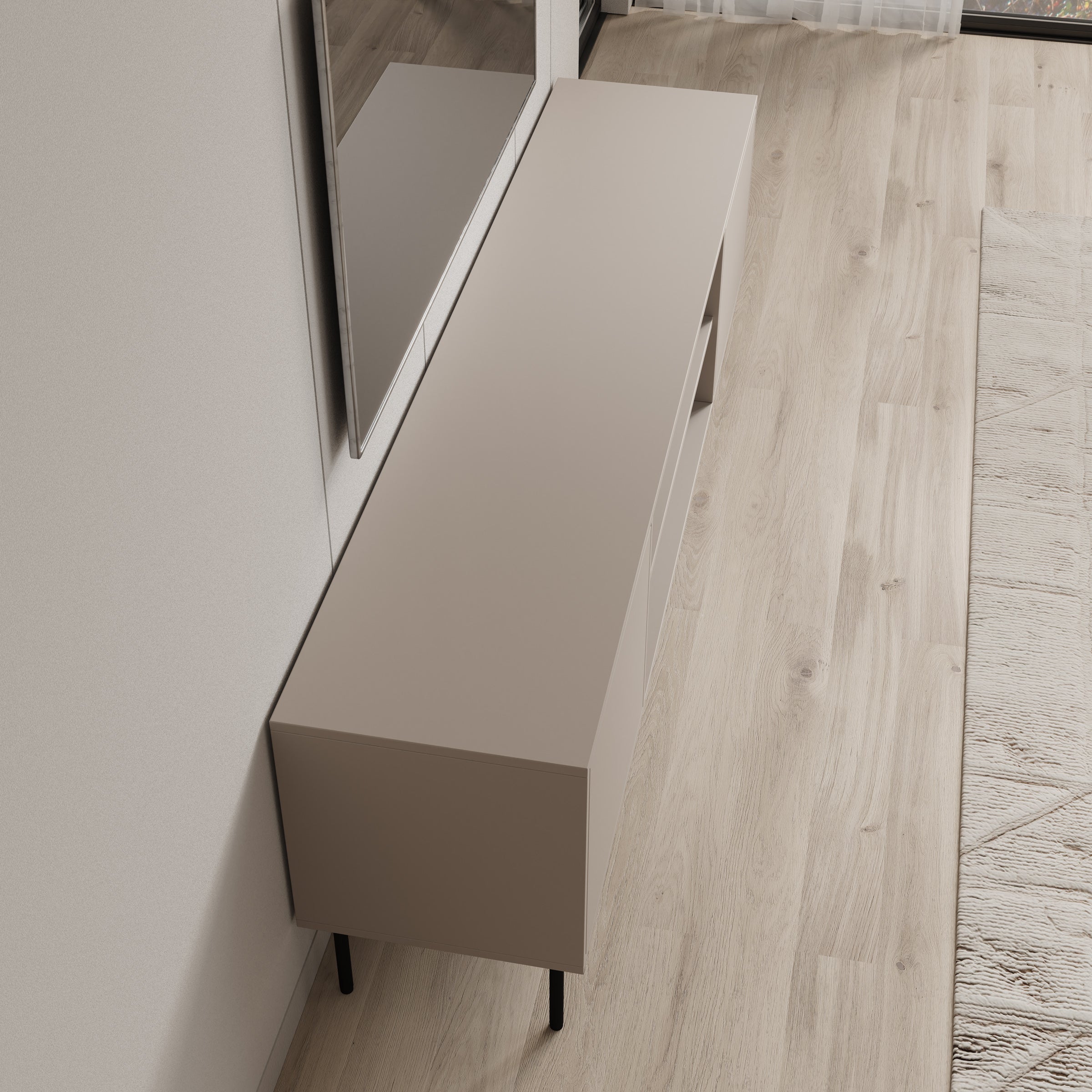 Dimora - TV-Meubel - Beige - 183x40x60 cm