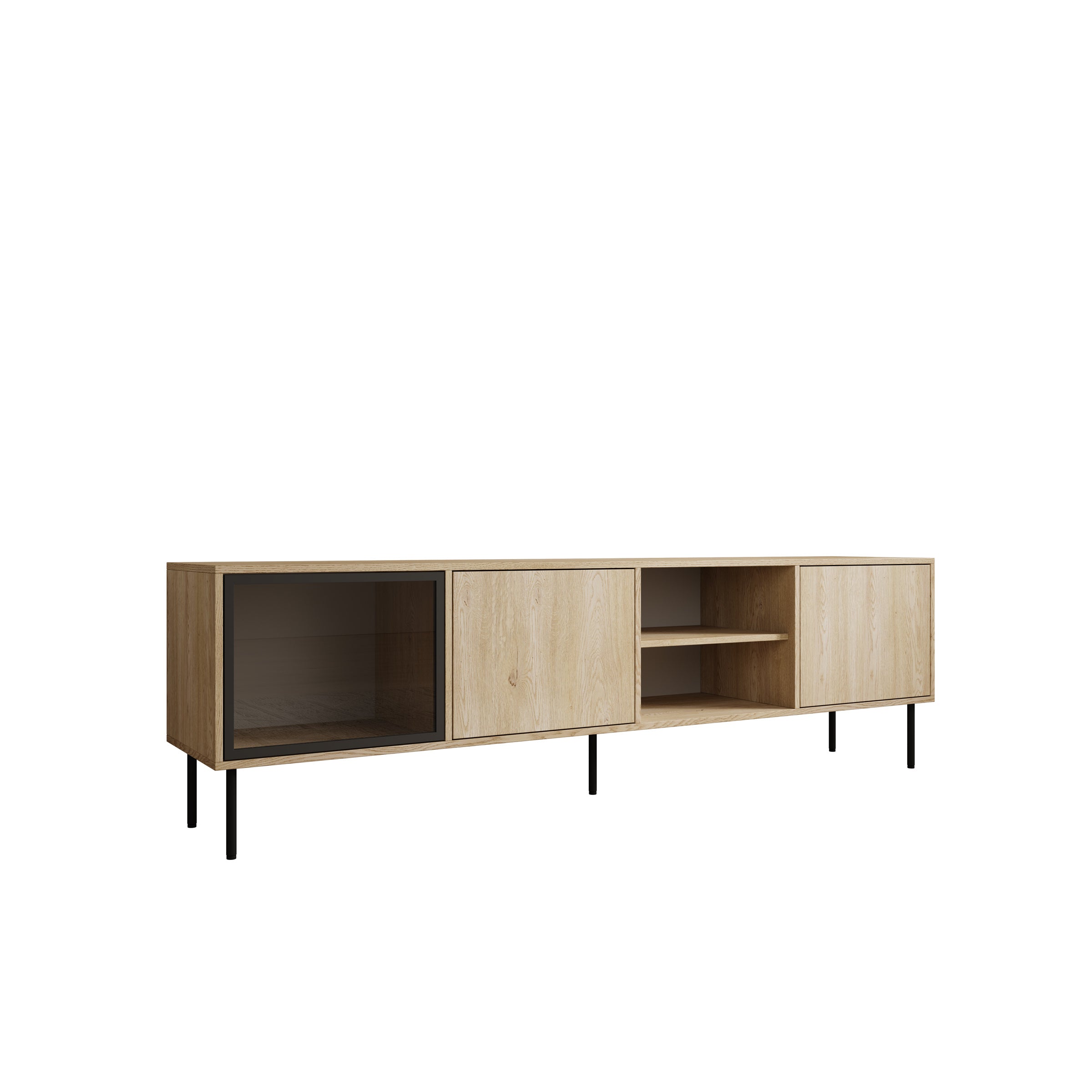 Dimora - TV-Meubel - Eikenpatroon - 201x40x60 cm