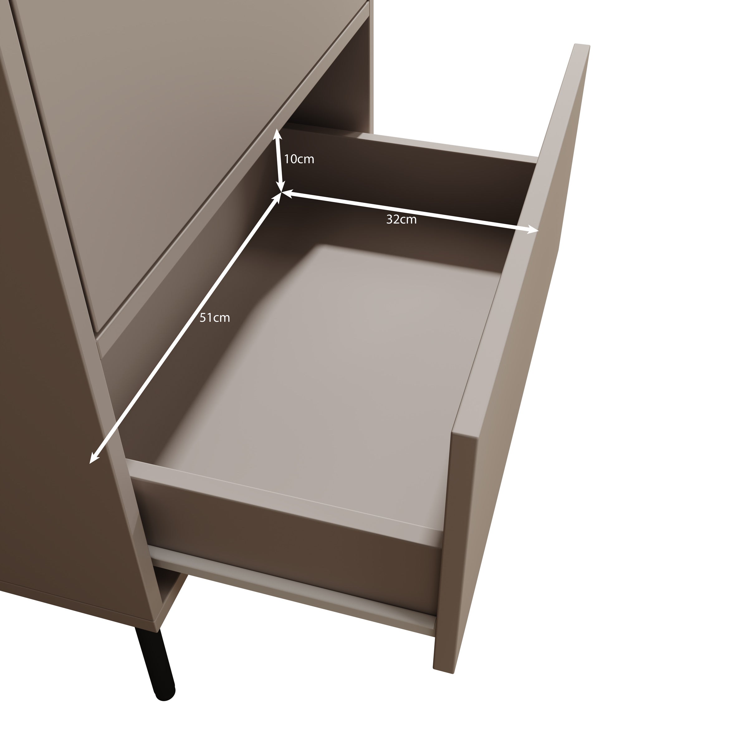 Dimora - Vitrinekast - Eikenpatroon - 60x40x185 cm