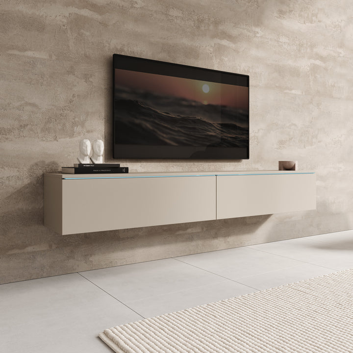 Dixon - TV-Meubel - Beige - 180x33x30 cm