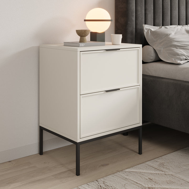 Dominica - Nachtkastje - Beige - 50x40x69 cm