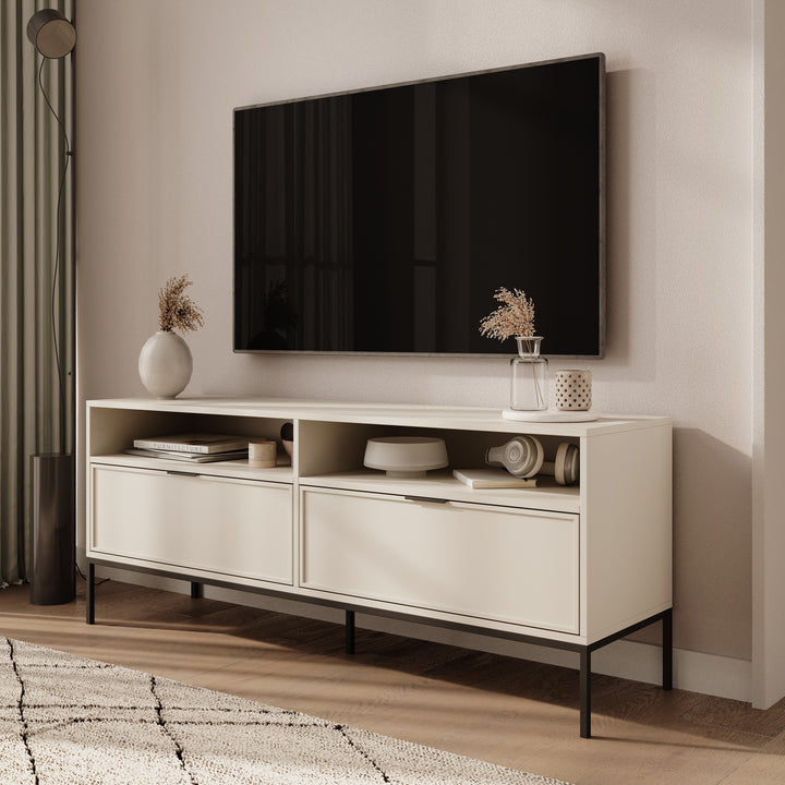 Dominica - TV-Meubel - Beige - 150x40x60 cm