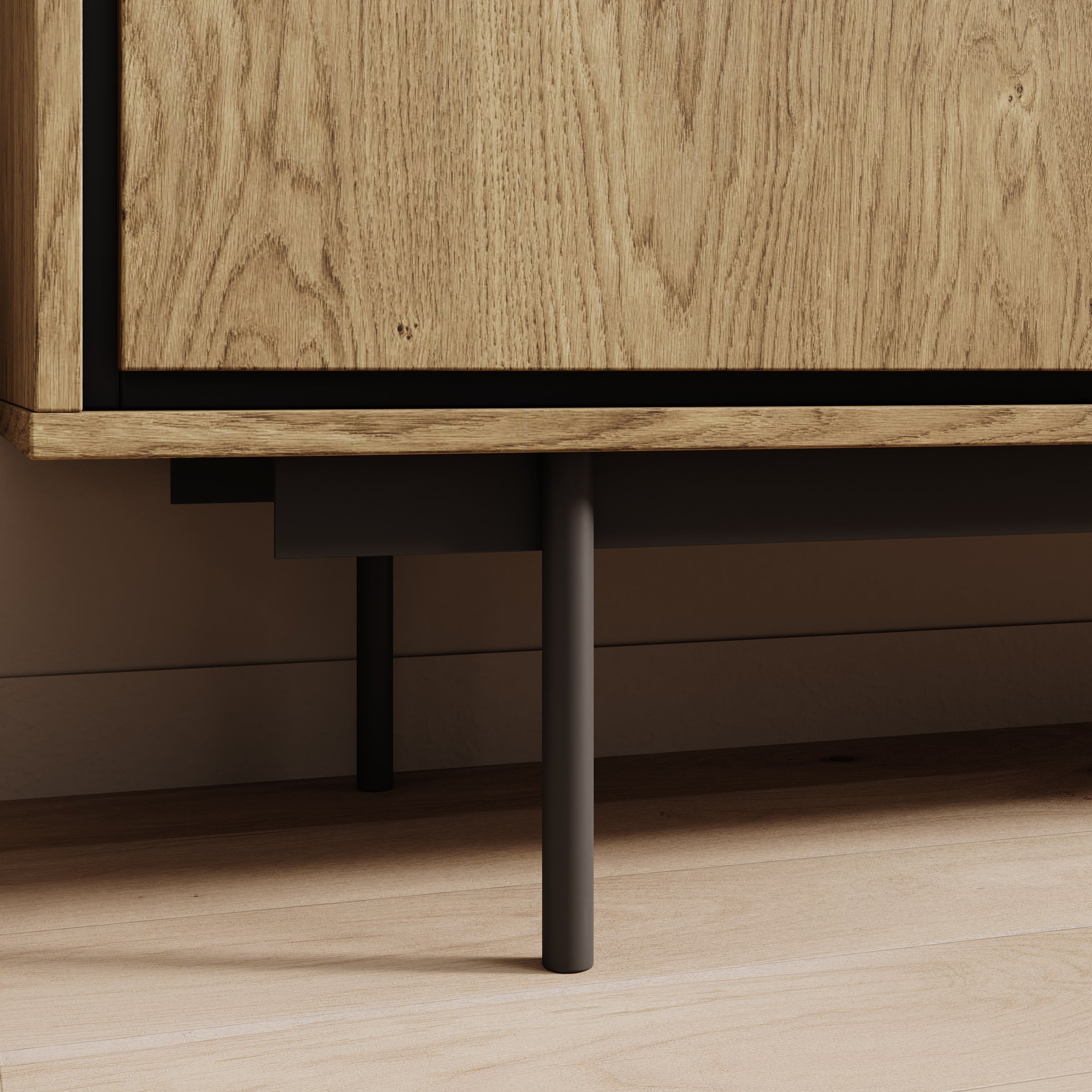 Drenn - Dressoir - Licht eikenpatroon - 150x38x85 cm