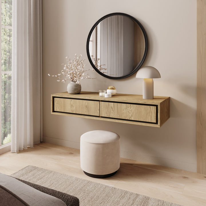 Drenn - Kaptafel - Licht eikenpatroom - 101x35x18 cm