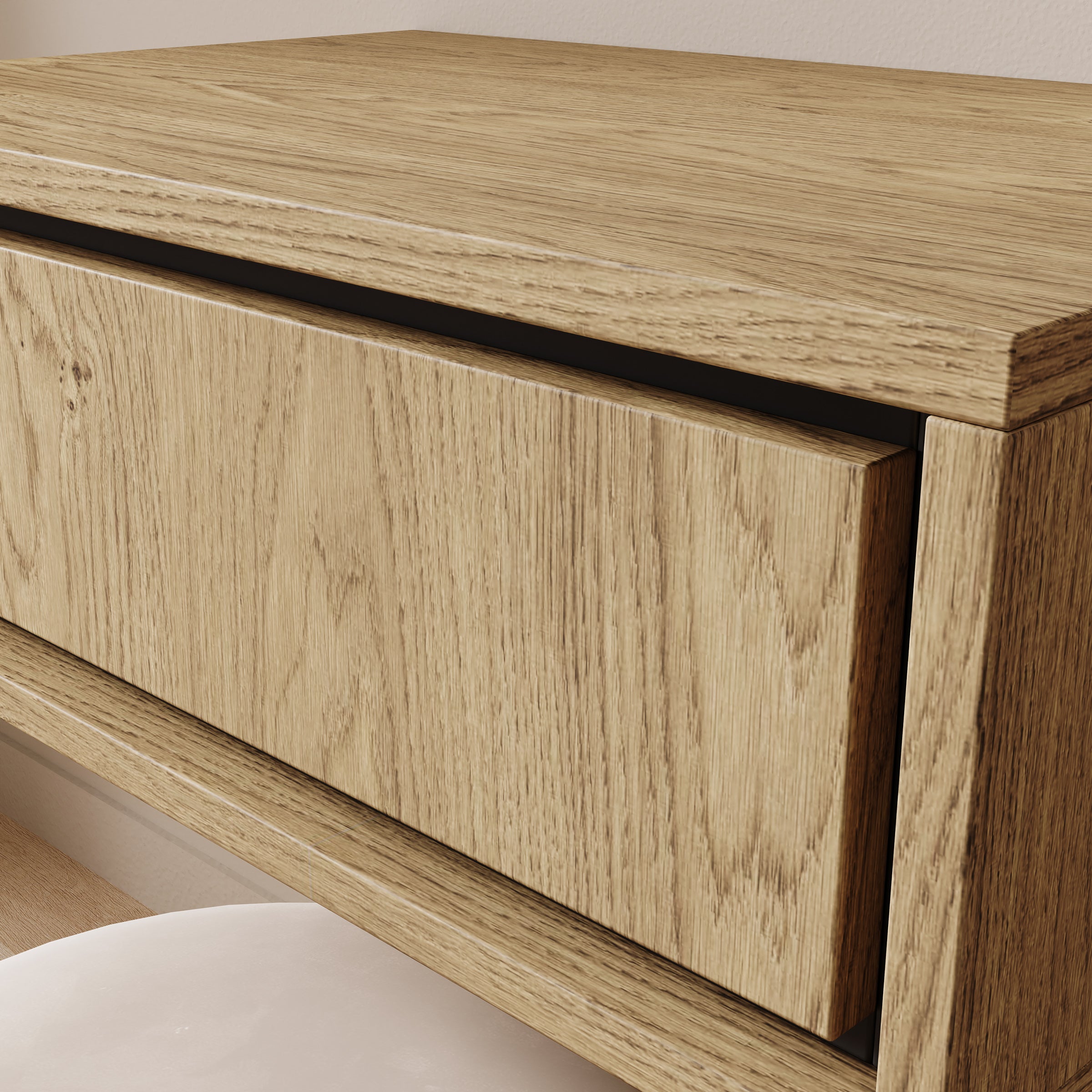 Drenn - Kaptafel - Licht eikenpatroom - 53x35x18 cm