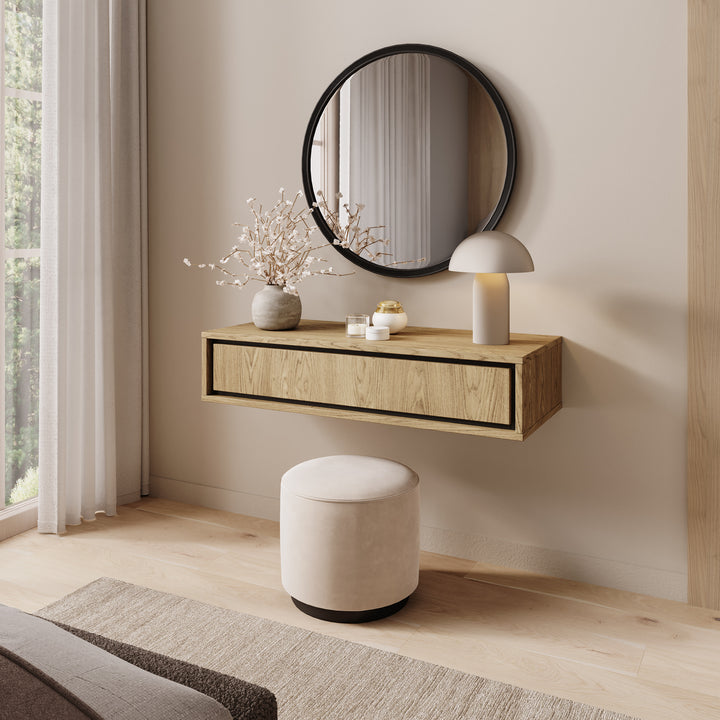 Drenn - Kaptafel - Licht eikenpatroom - 85x35x18 cm