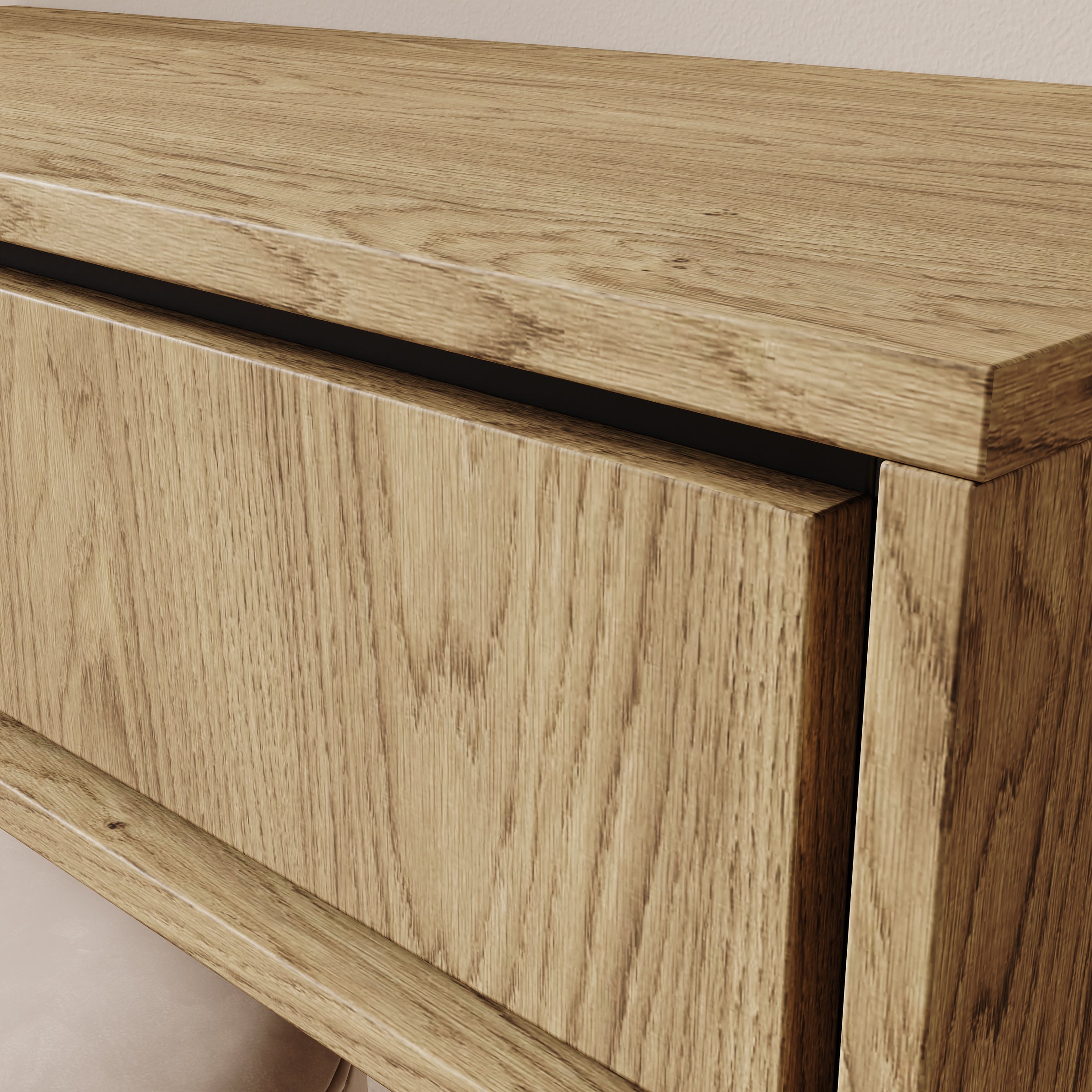 Drenn - Kaptafel - Licht eikenpatroom - 85x35x18 cm