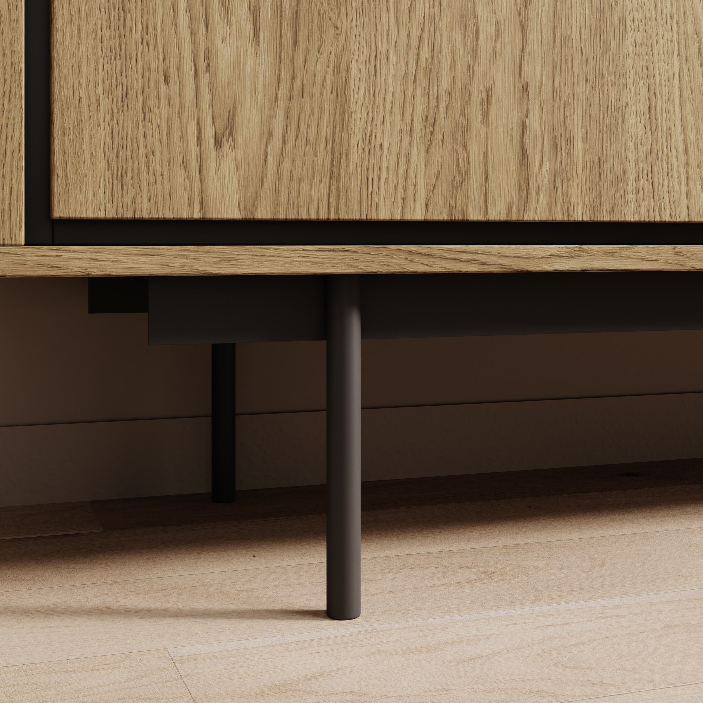 Drenn - TV-Meubel - Licht eikenpatroom - 150x38x52 cm
