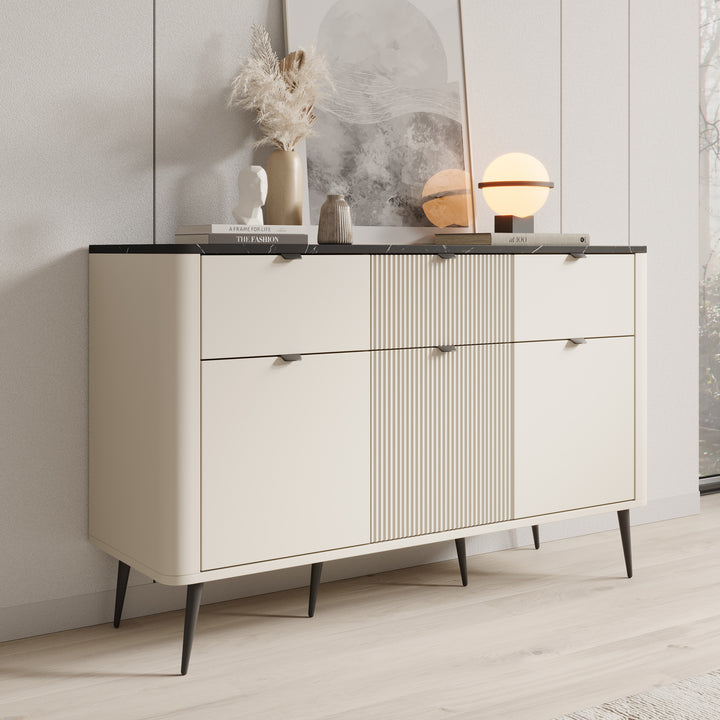 Mace - Dressoir - Beige - 130x40x82 cm