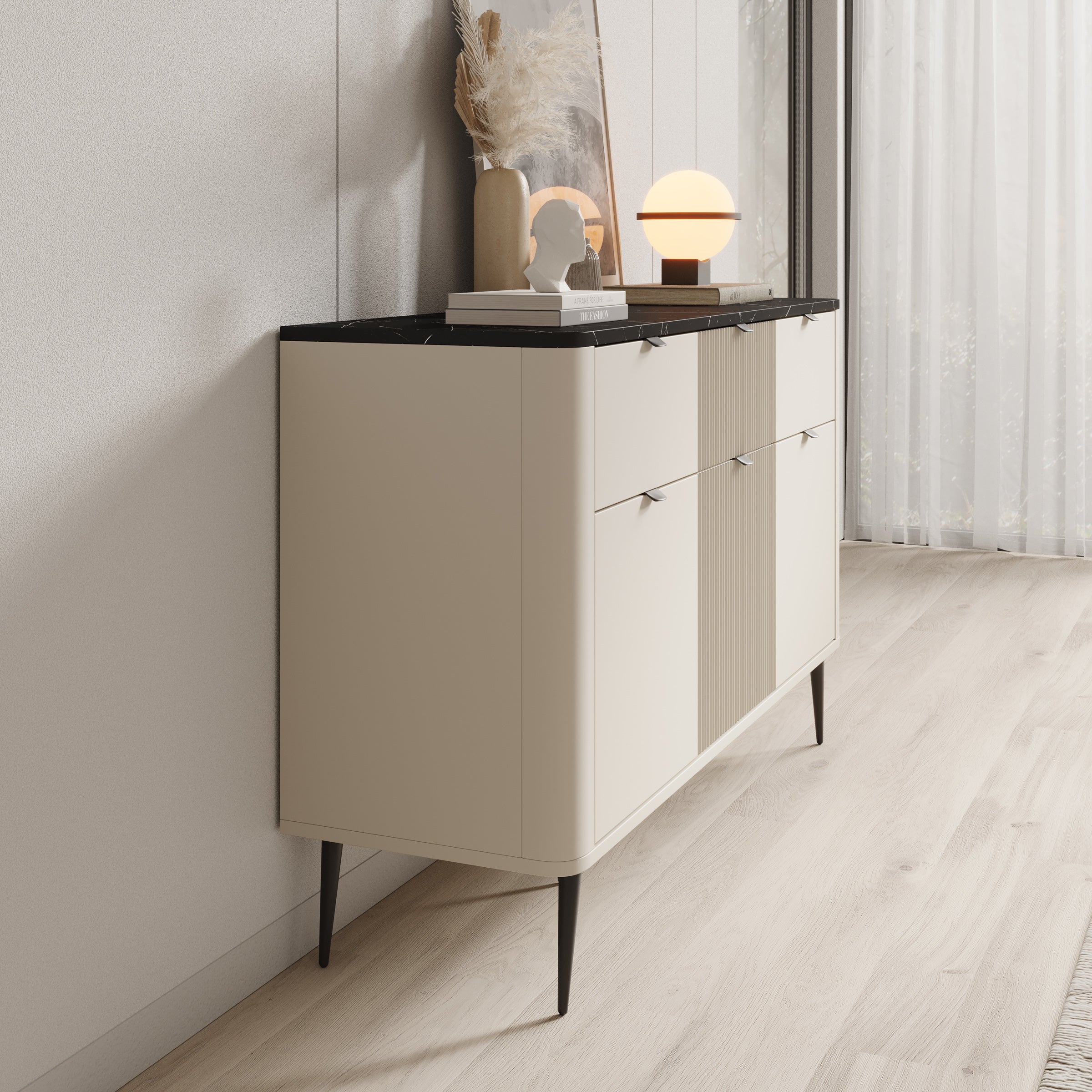 Mace - Dressoir - Beige - 130x40x82 cm