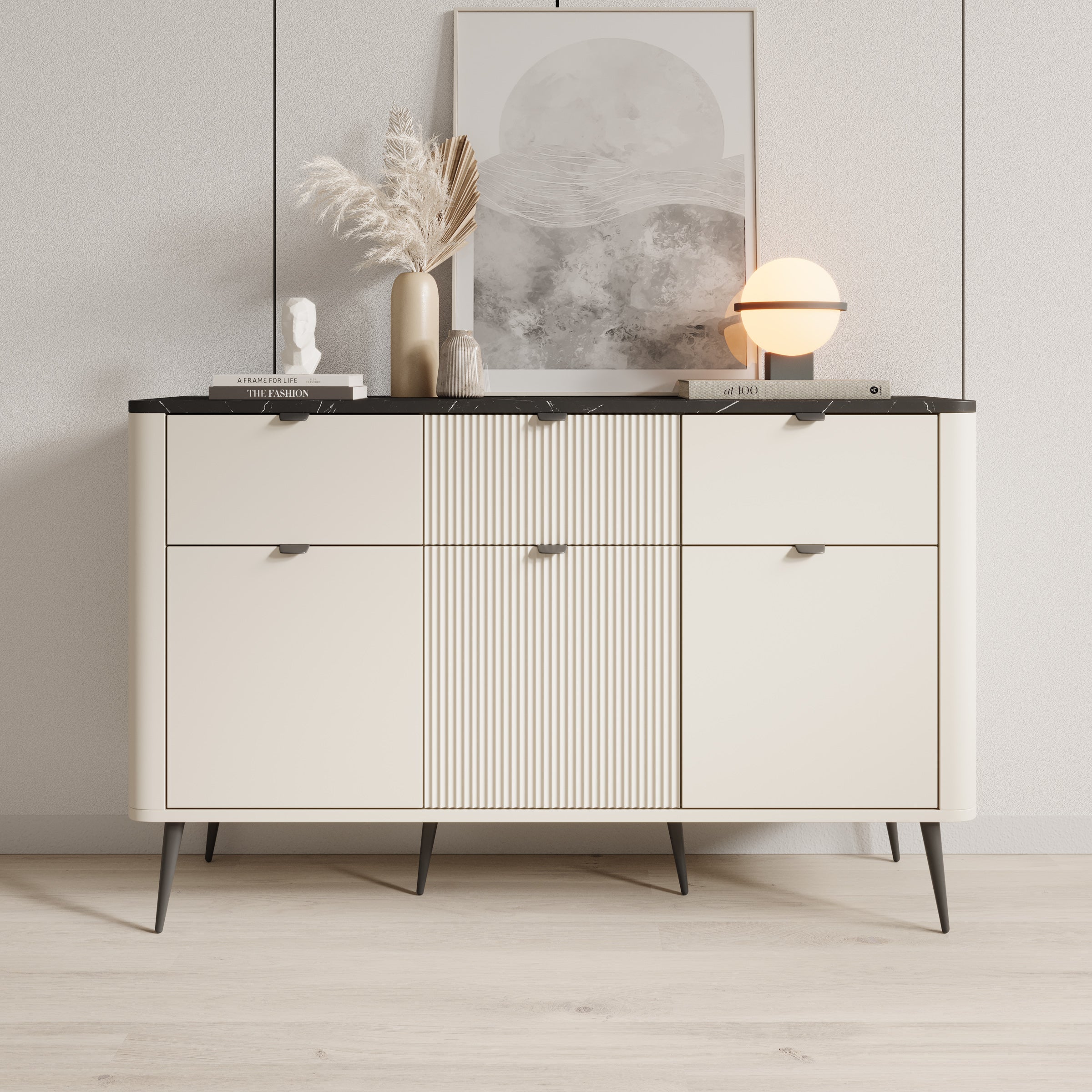 Mace - Dressoir - Beige - 130x40x82 cm