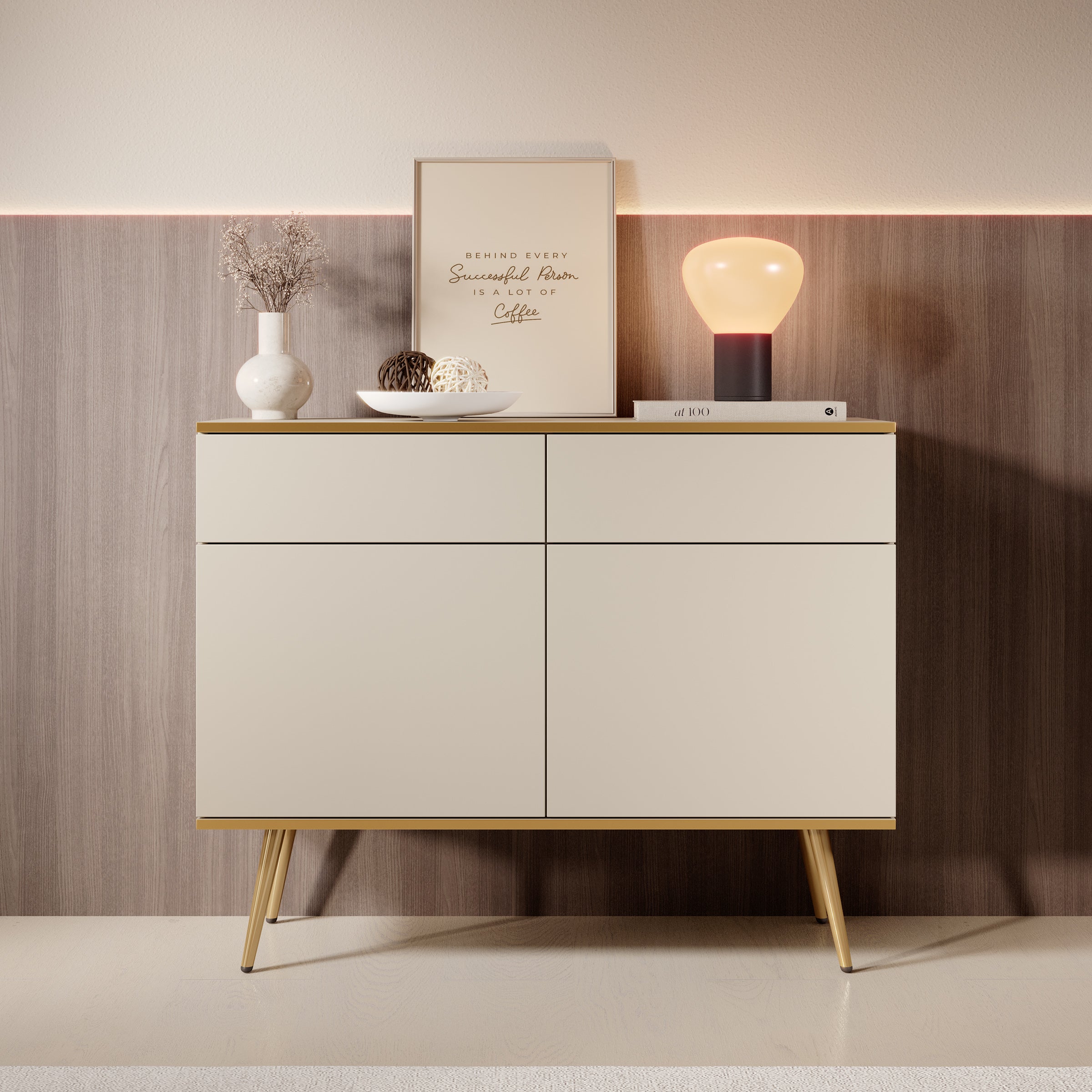 Orleans - Dressoir - Beige - 107x39x85 cm