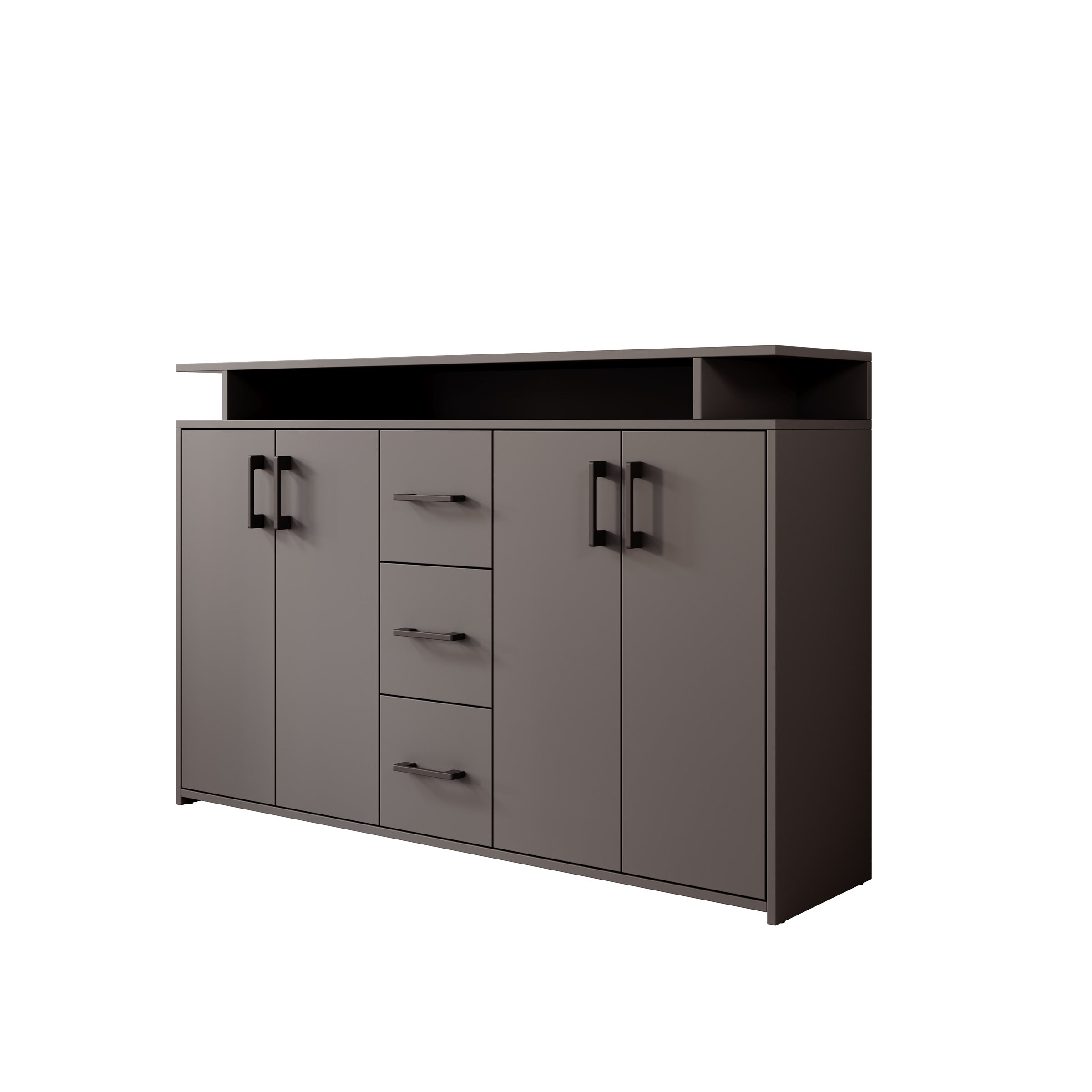 Duna - Dressoir - Antraciet - 139x34x90 cm