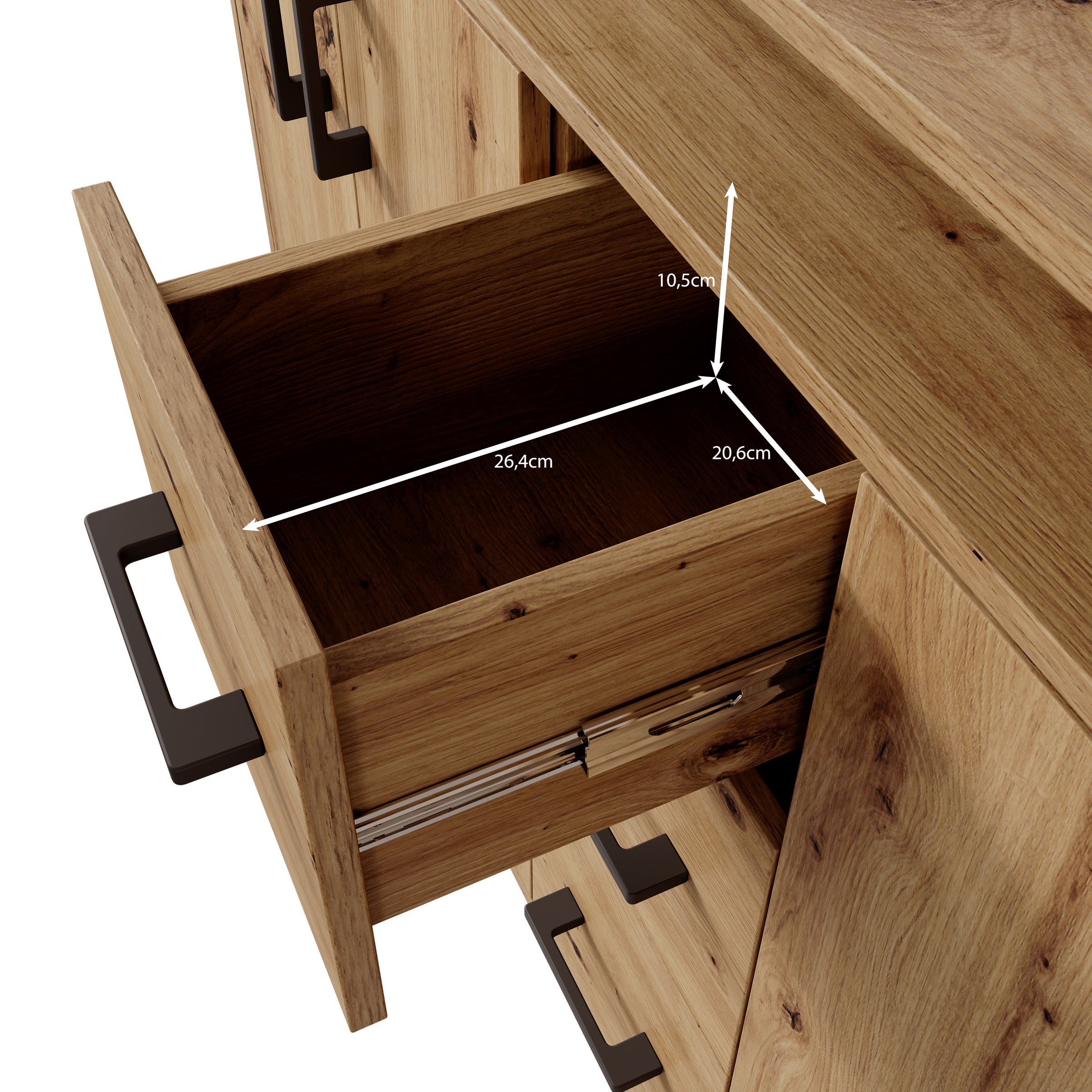 Duna - Dressoir - Eikenpatroon - 139x34x90 cm
