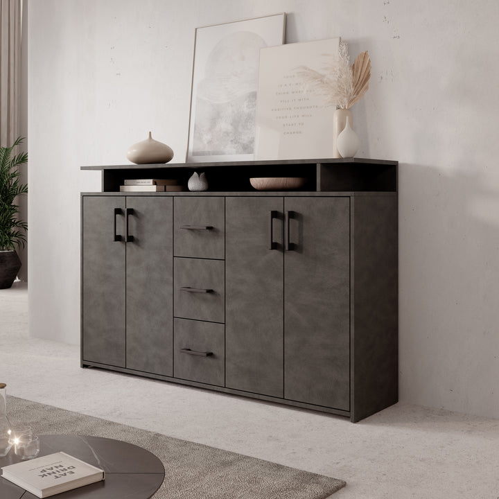 Duna - Dressoir - Grijs - 139x34x90 cm