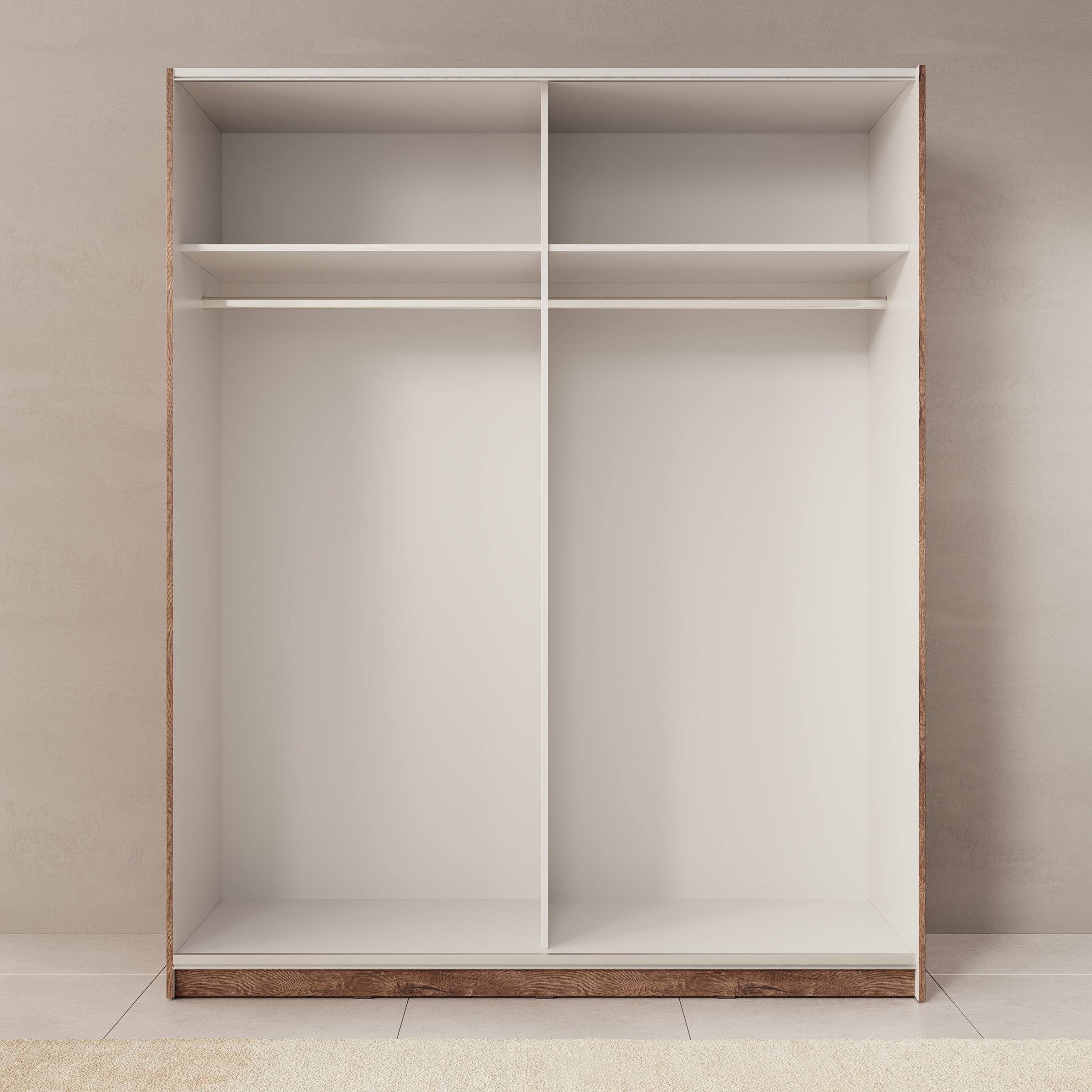 Duvano - Kledingkast 2 schuifdeuren - Eikenpatroon - 170x61x210 cm