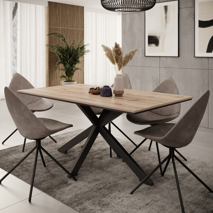 Eetkamertafel Wabe - Eiken - 160x90x74 cm