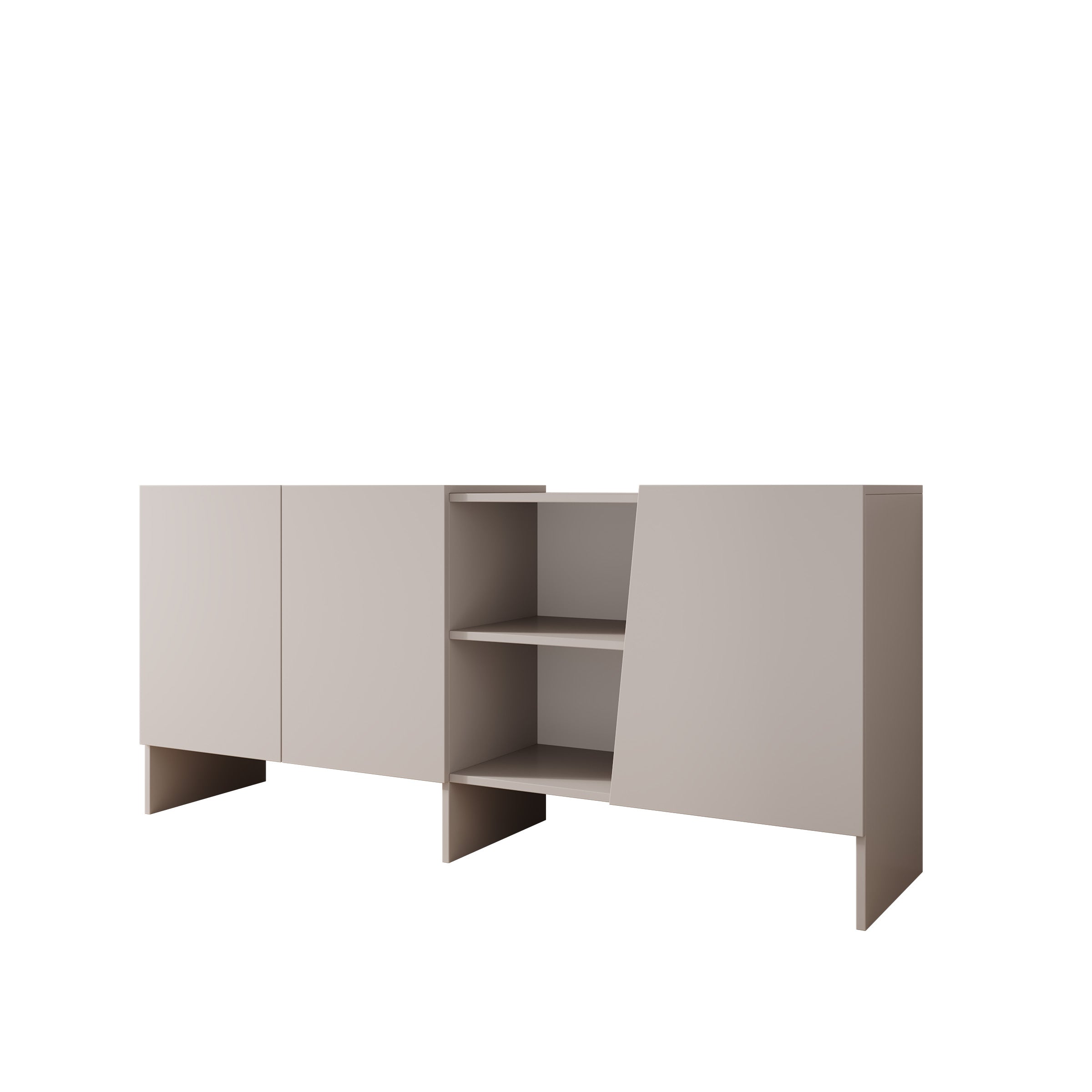 Eldric - Dressoir - Beige - 160x40x73 cm