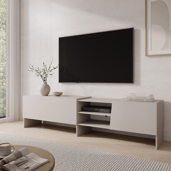 Eldric - TV-Meubel - Beige - 200x40x50 cm