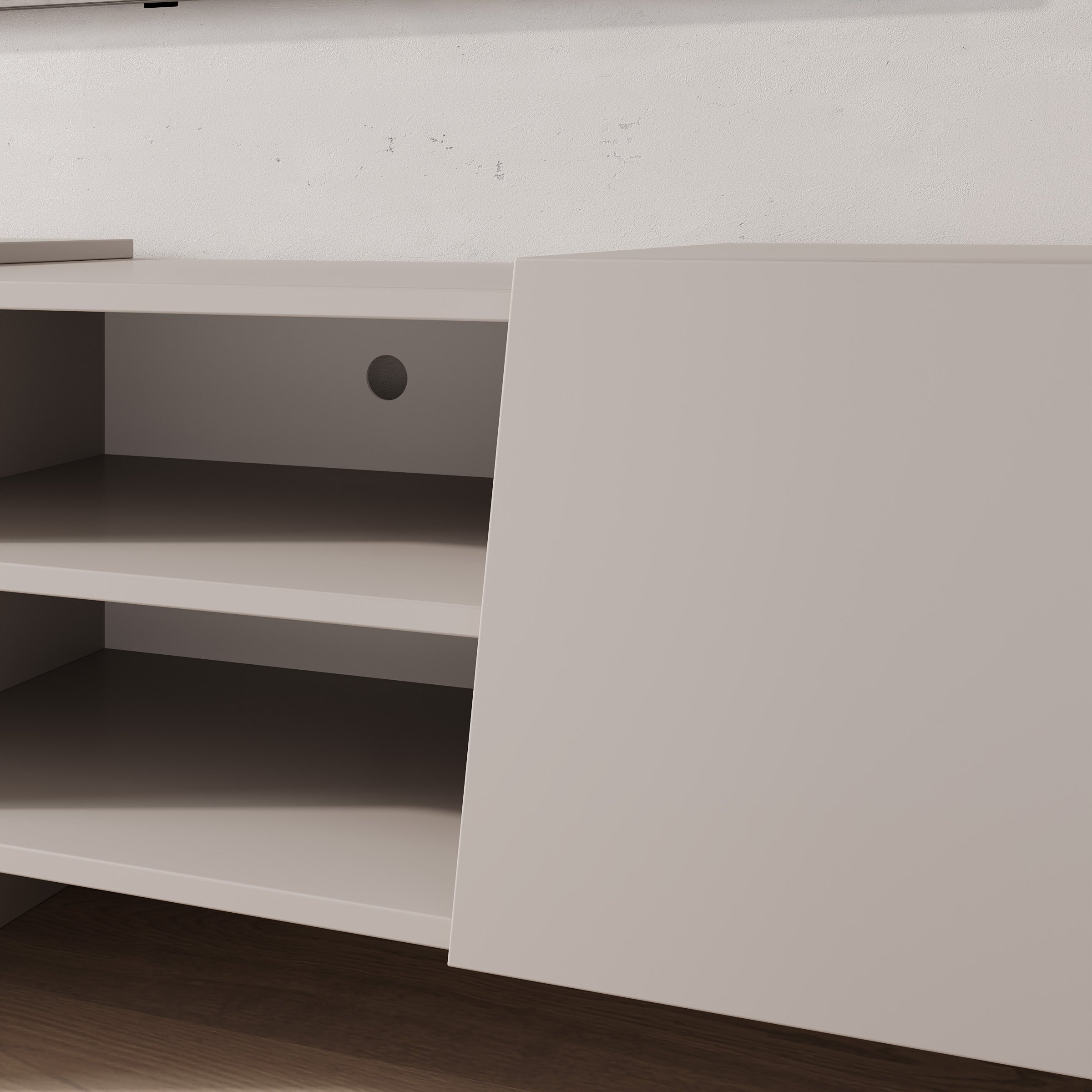 Eldric - TV-Meubel - Beige - 200x40x50 cm