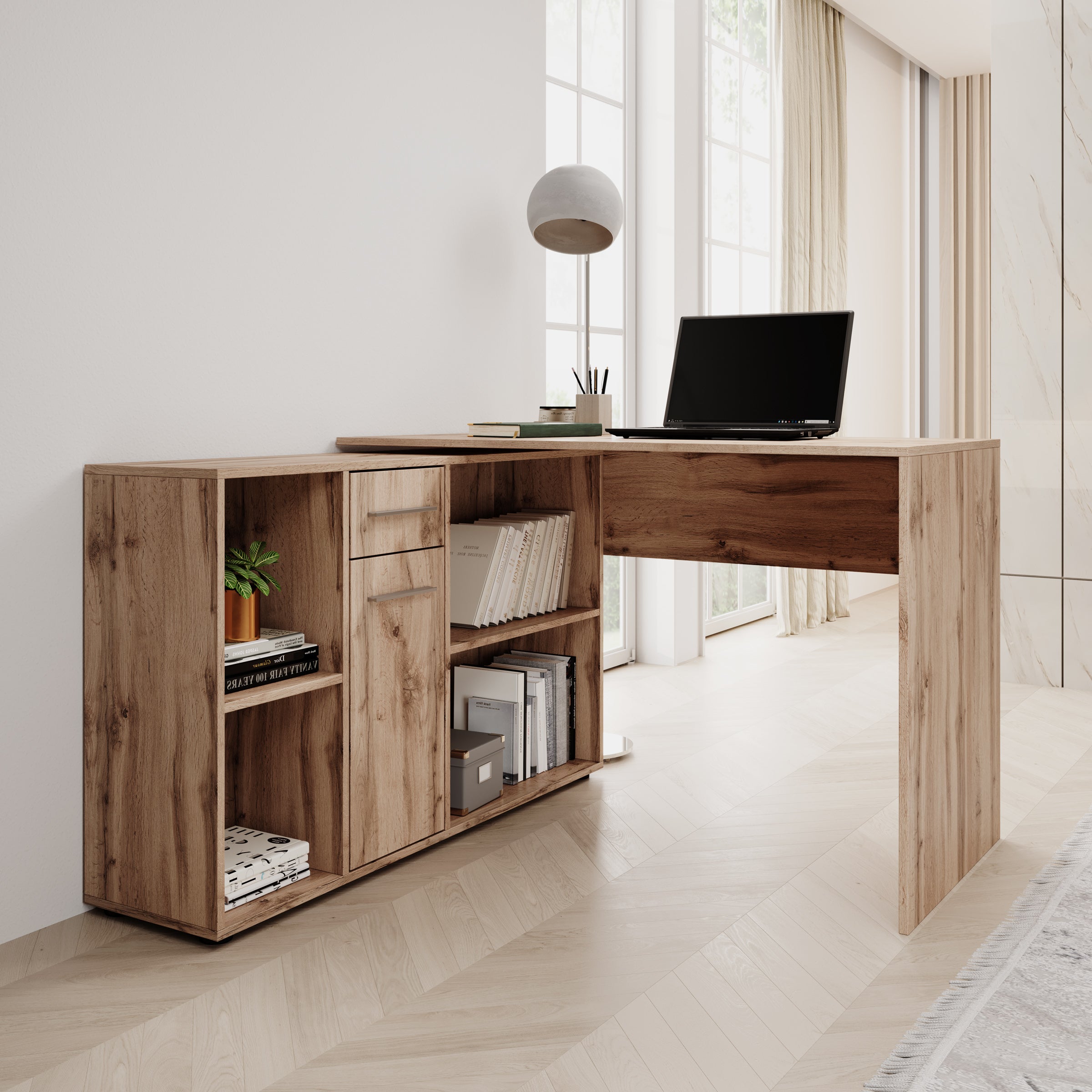 Elixir - Bureau - Eiken - 121x120x75 cm