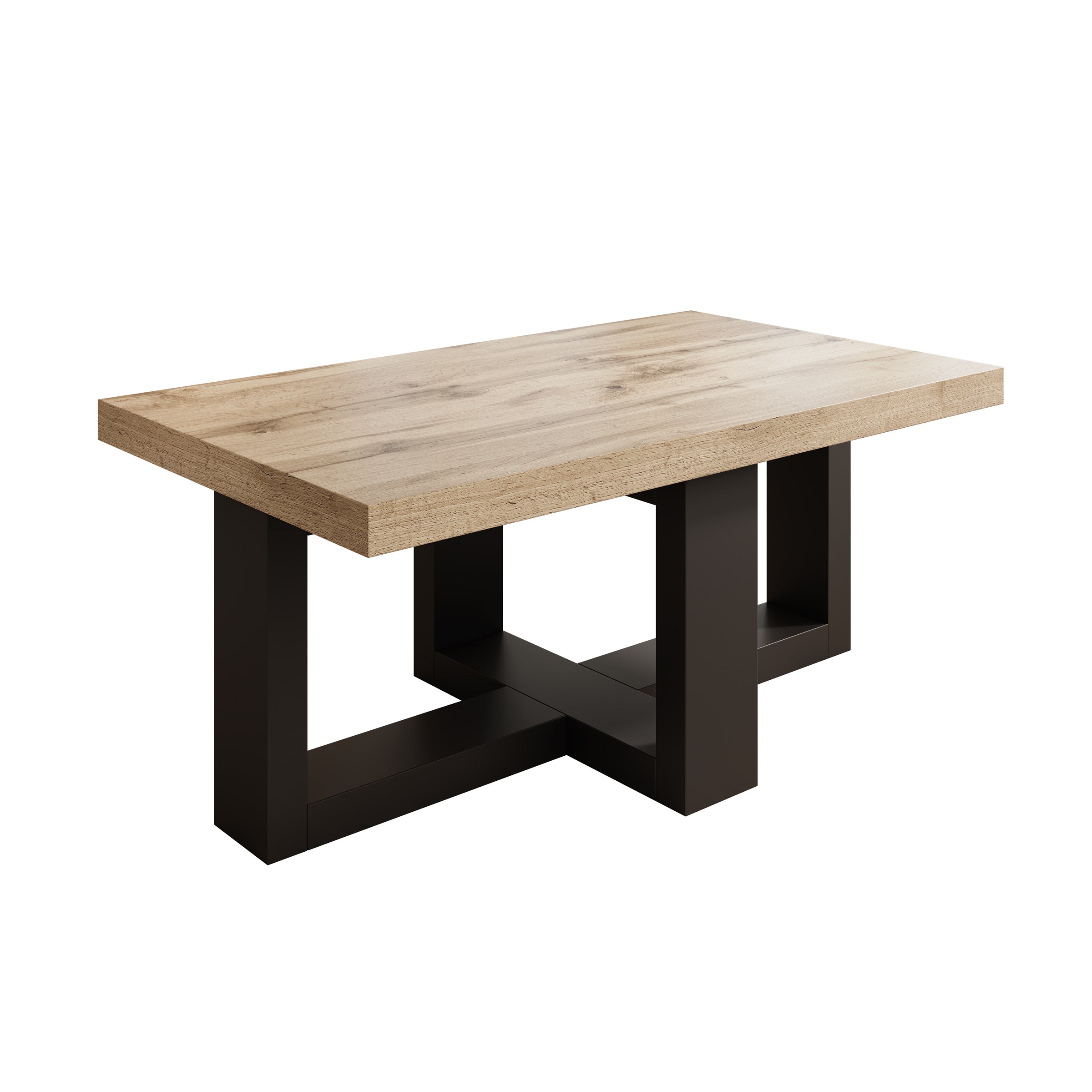 Elys - Salontafel - Eikenpatroon - 102x60x44 cm